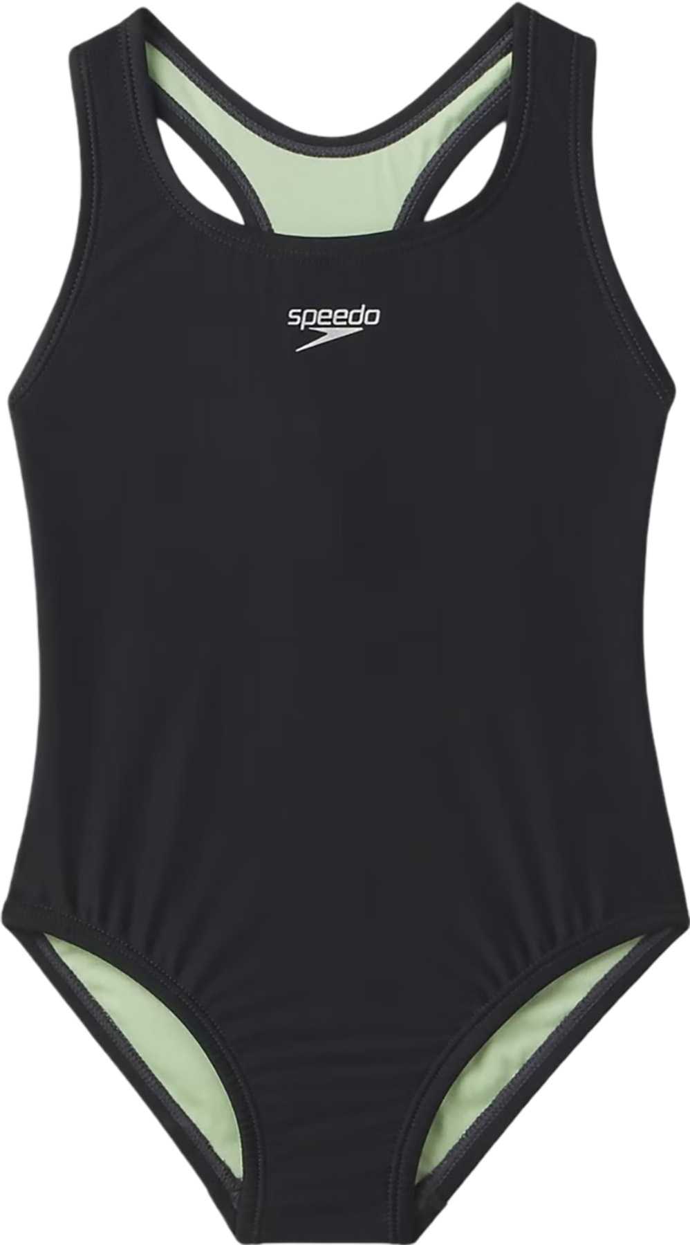 Product image for Solid Racerback One-Piece Swimsuit - Girls