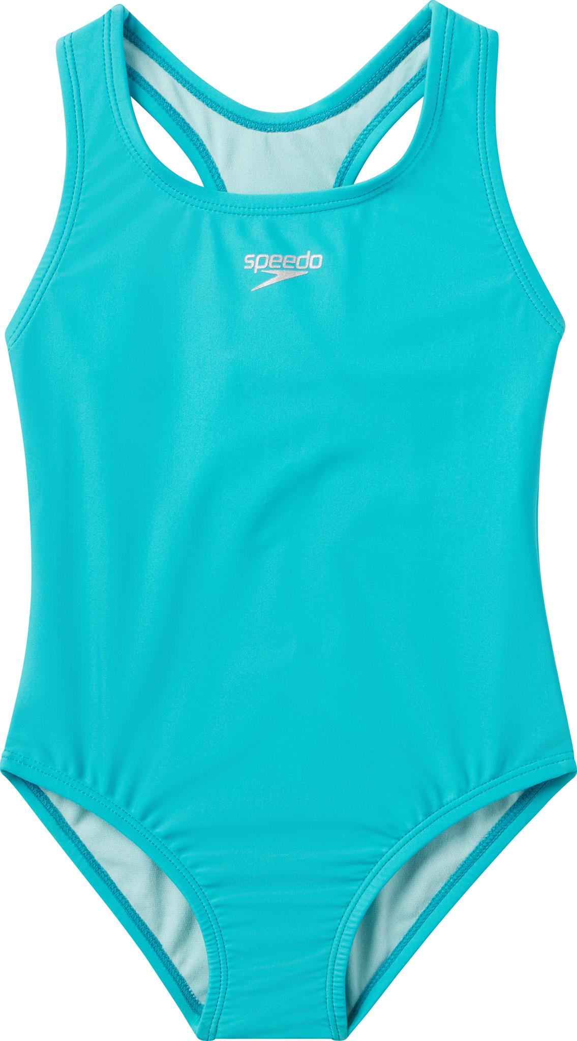 Product gallery image number 1 for product Maillot de bain une pièce uni à dos nageur - Fille