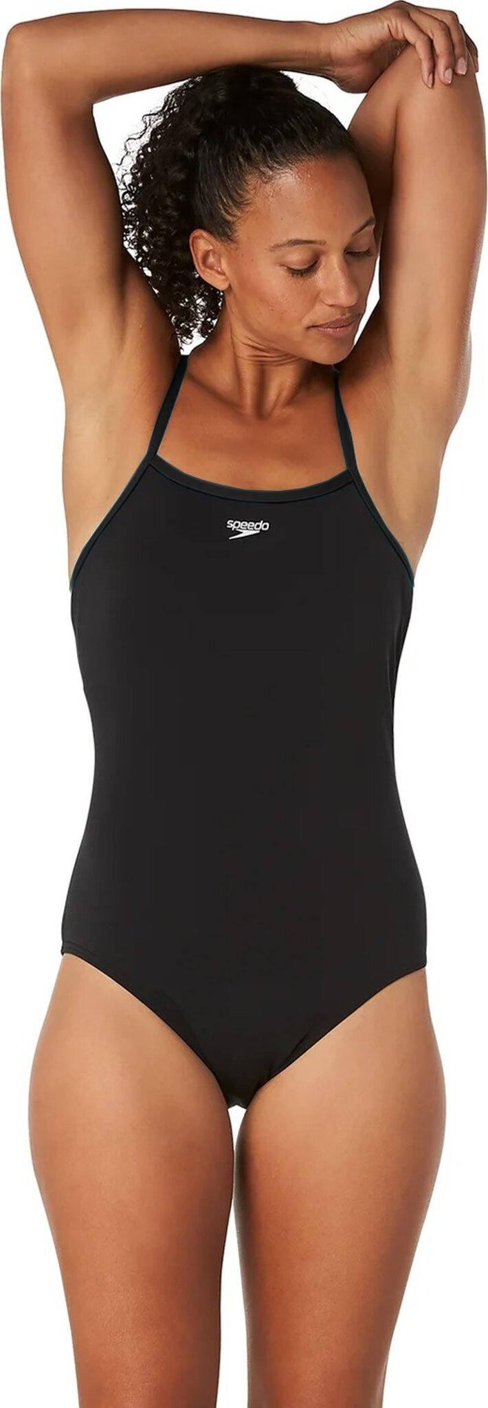 Product gallery image number 1 for product Solid Closed Back One Piece Swimsuit with Hydro Bra - Women's