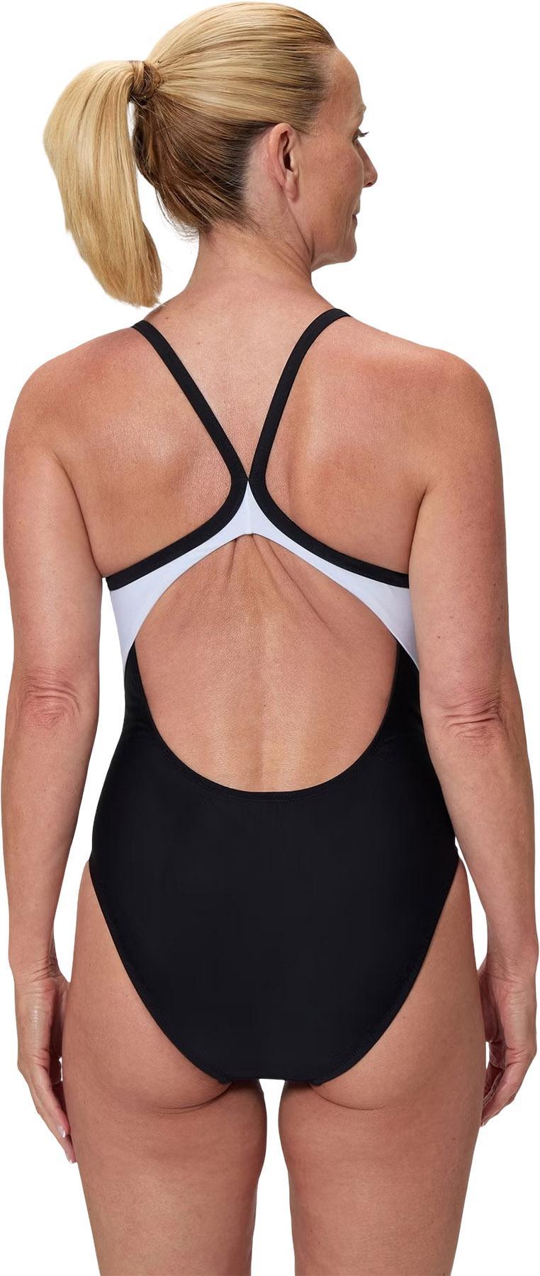 Product gallery image number 3 for product Maillot de bain une pièce uni à dos nageur - Femme