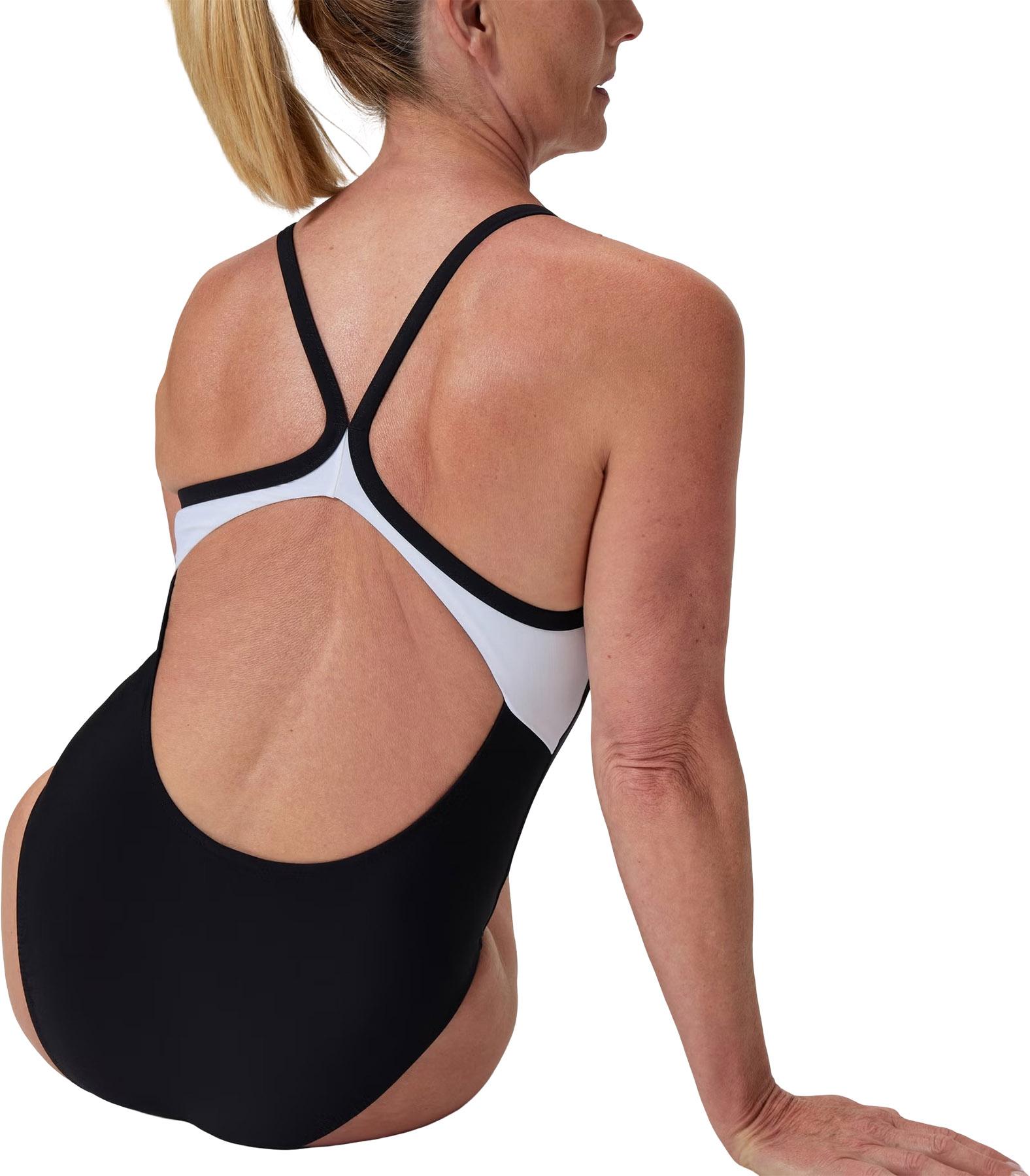 Product gallery image number 2 for product Maillot de bain une pièce uni à dos nageur - Femme