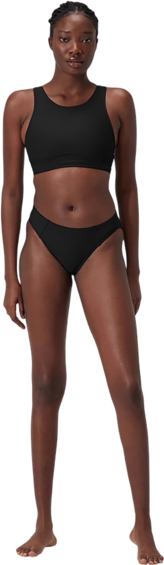 Numéro de l'image de la galerie de produits 3 pour le produit Haut court ras de cou uni - Femme