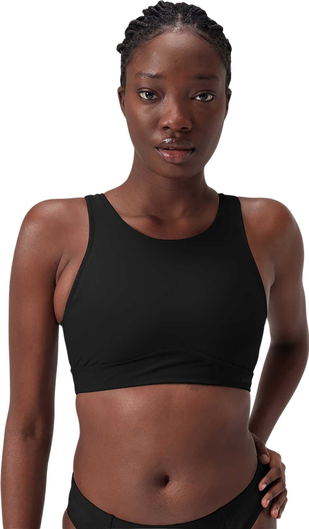 Product image for Solid Highneck Crop Top - Women's