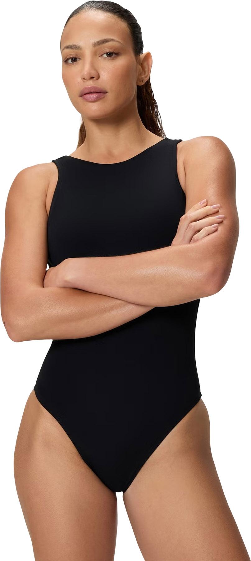 Product image for Solid High Neck One Piece Swimsuit - Women's
