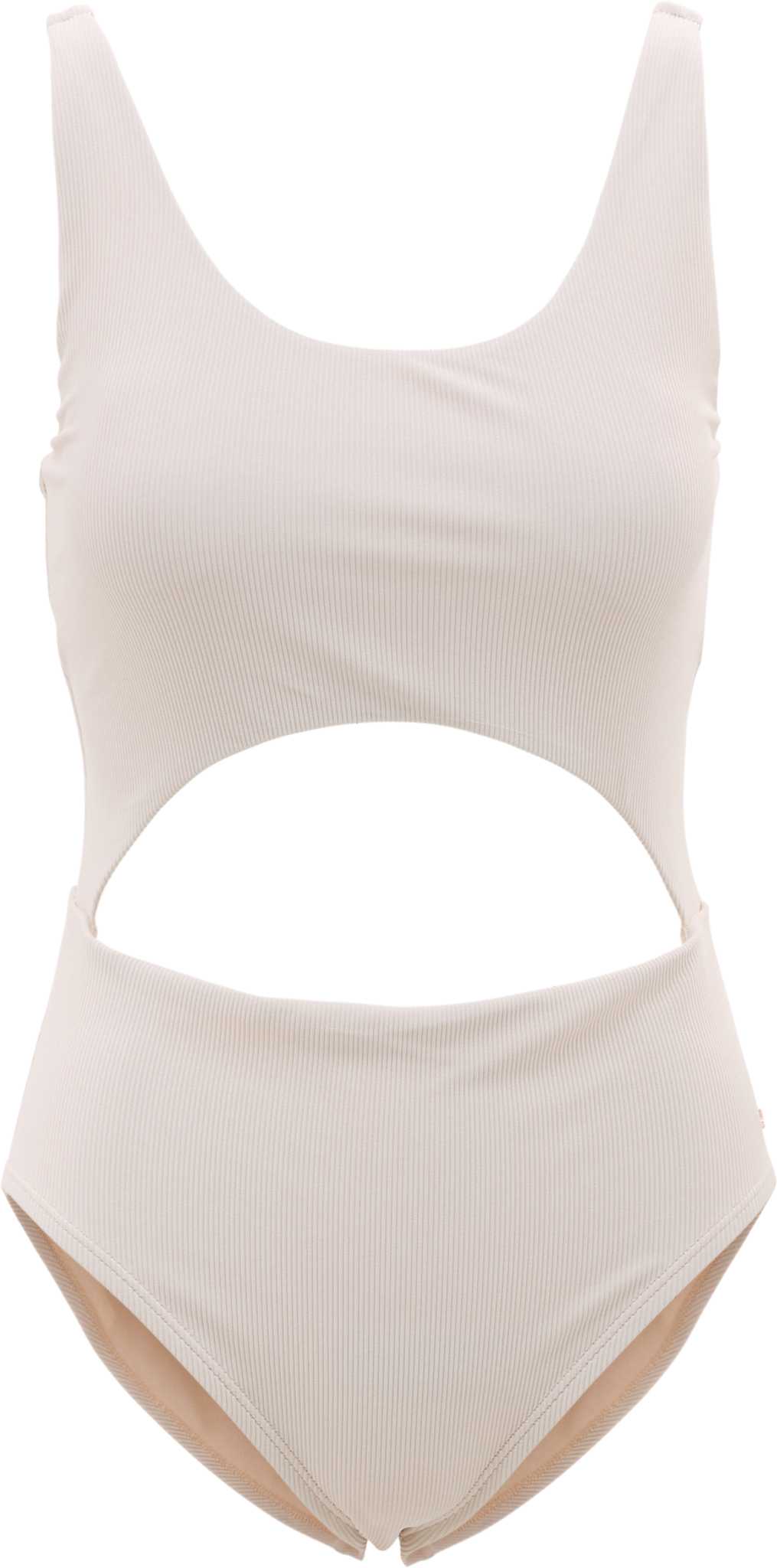 Image de produit pour Maillot de bain une pièce côtelé avec ouverture en clé - Femme