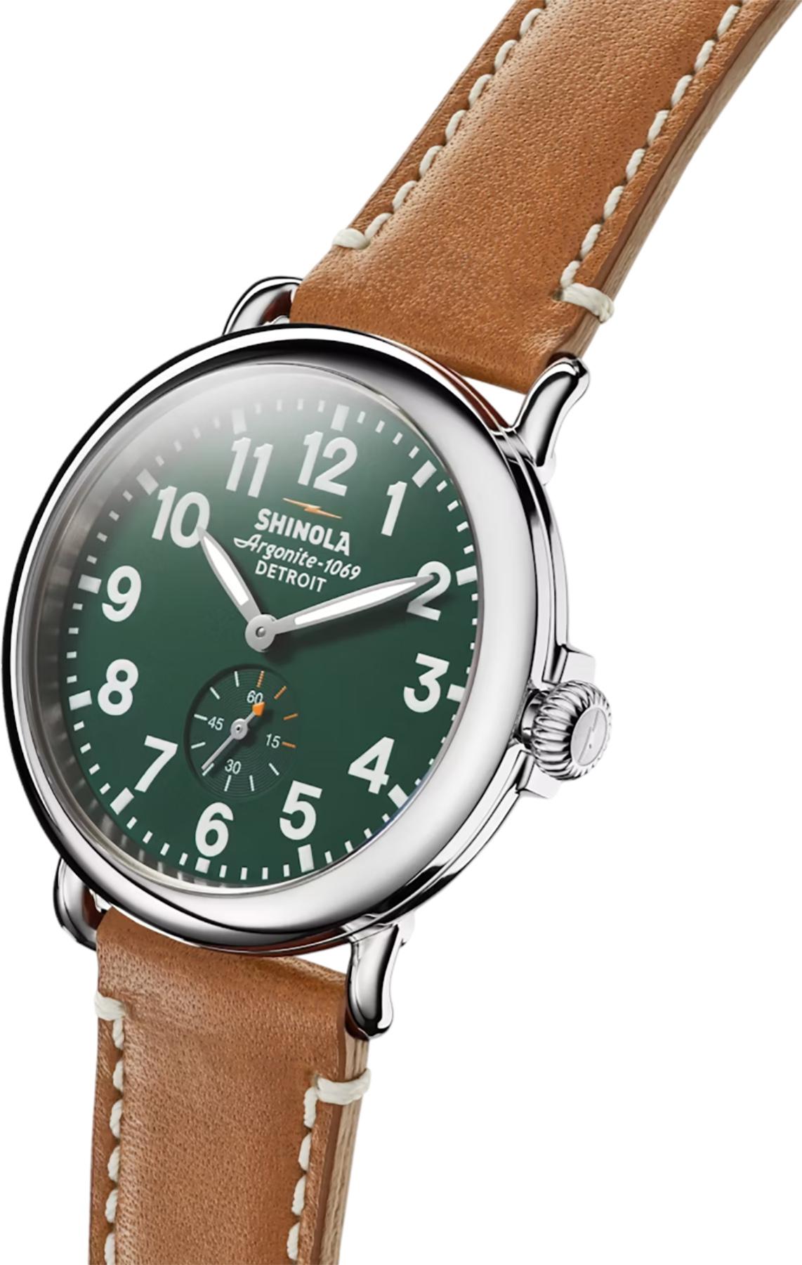 Product gallery image number 4 for product The Runwell Leather Strap Watch 41mm
