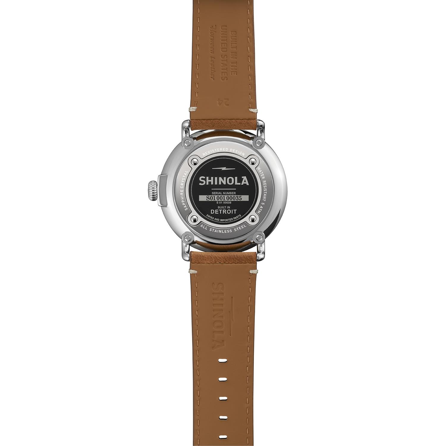 Product gallery image number 2 for product The Runwell 47mm - Tan Leather Strap + Green Dial Watch - Men's