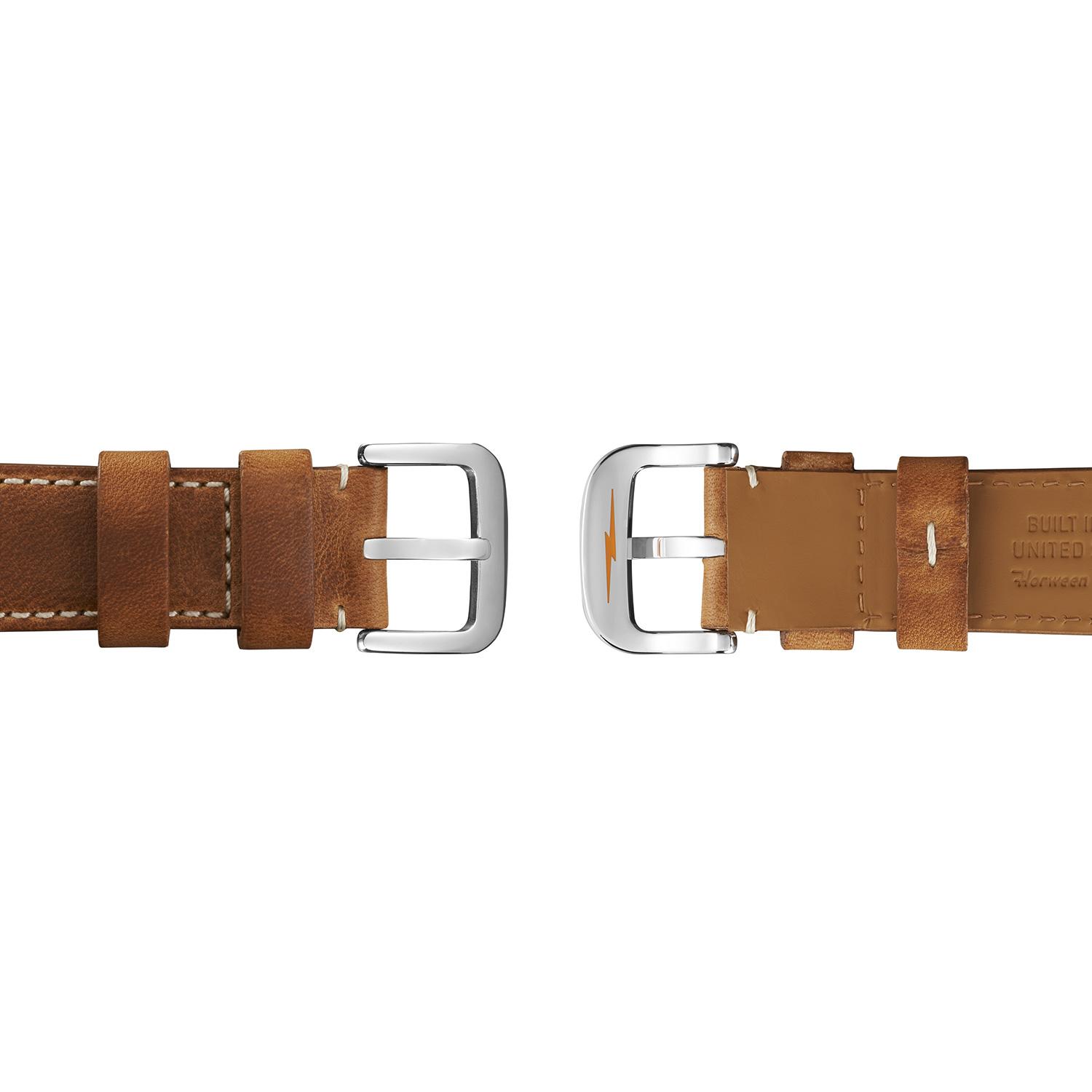 Product gallery image number 5 for product The Runwell 47mm - Tan Leather Strap + Green Dial Watch - Men's