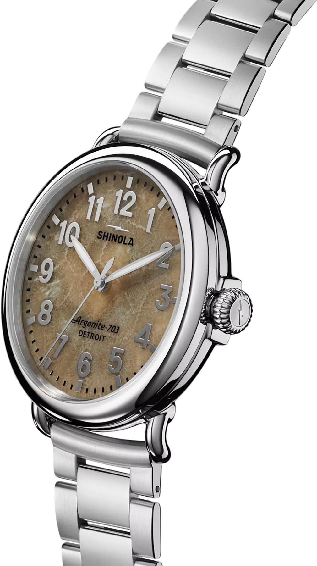 Product gallery image number 4 for product Runwell 3H 41mm Silver Bracelet Petosky Watch - Unisex