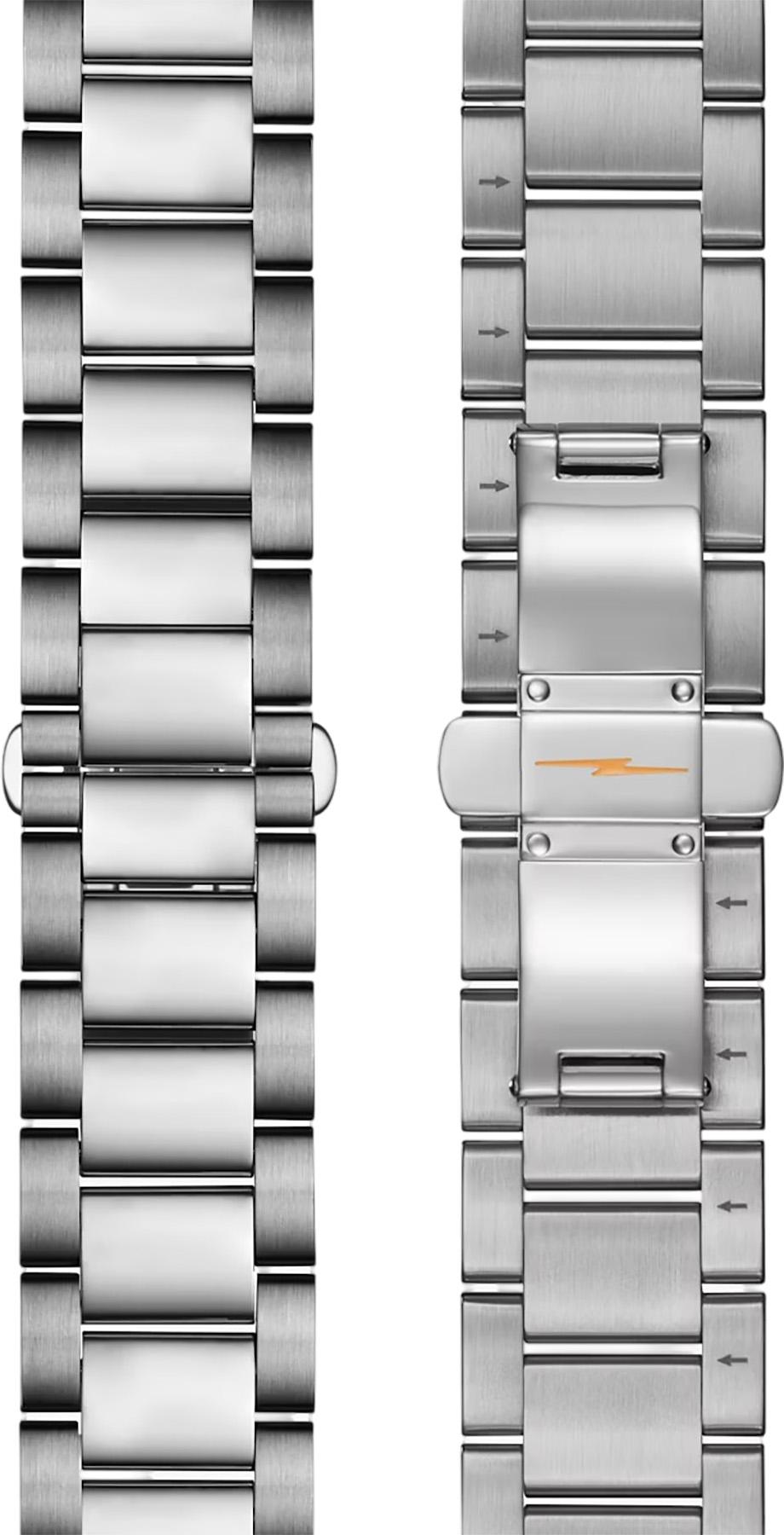 Product gallery image number 3 for product Runwell 3H 41mm Silver Bracelet Petosky Watch - Unisex