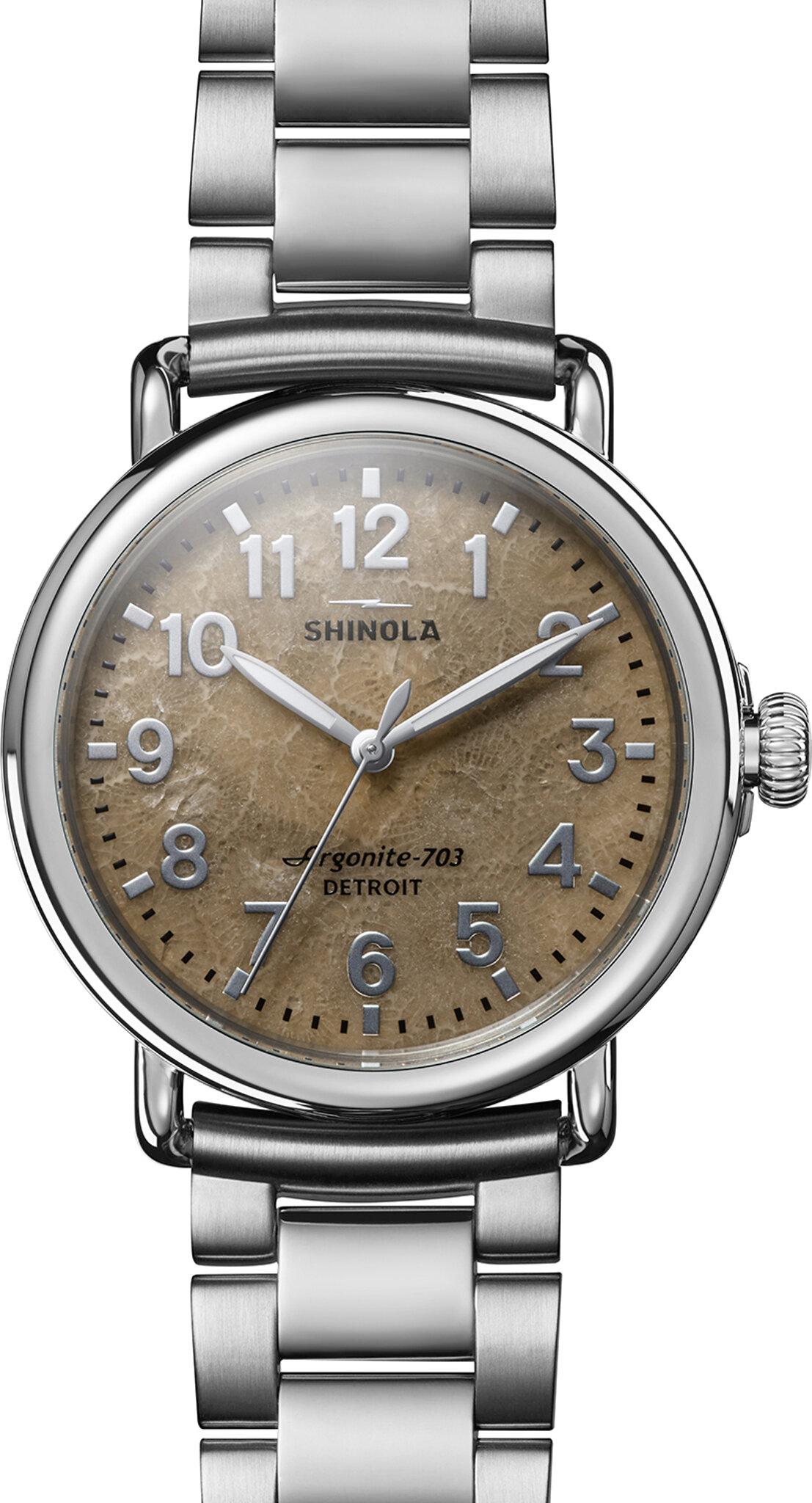 Product gallery image number 5 for product Runwell 3H 41mm Silver Bracelet Petosky Watch - Unisex