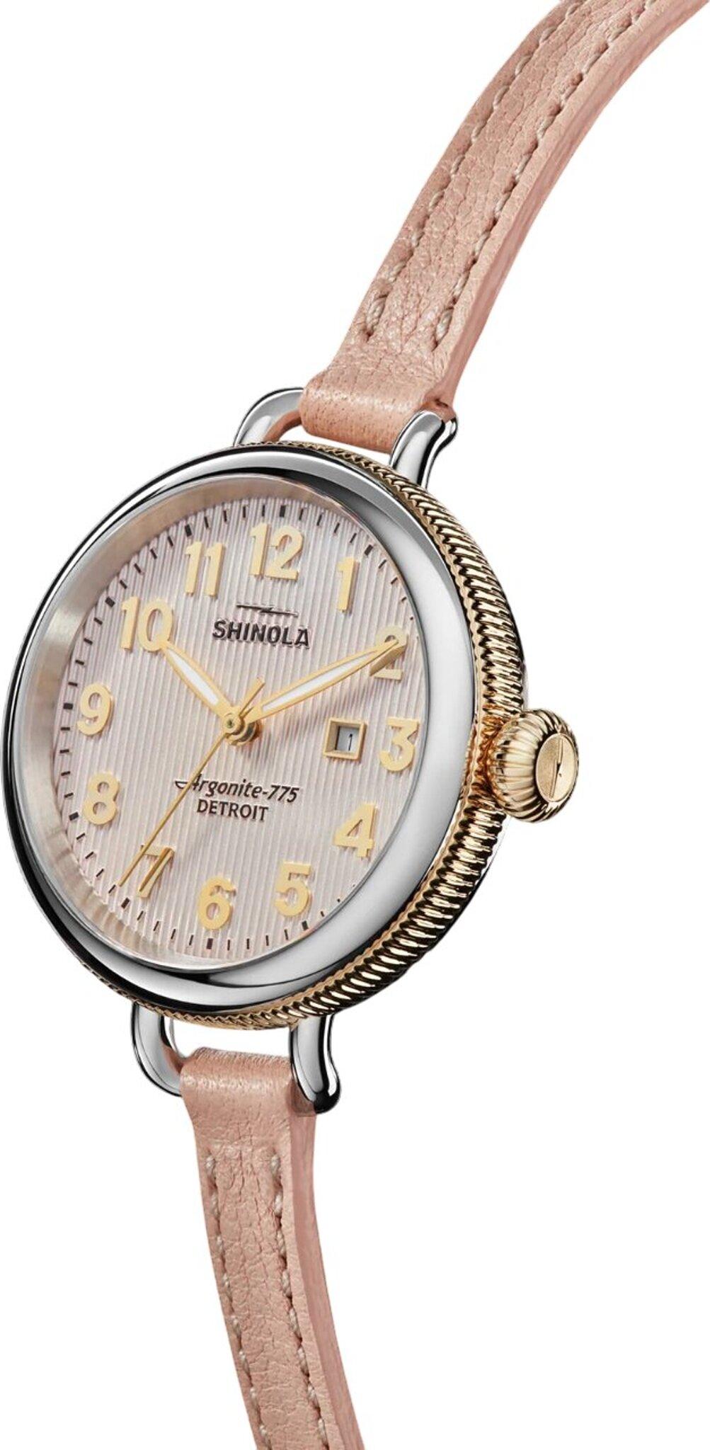 Product gallery image number 2 for product The Birdy Rose Leather Strap Watch 34mm - Women's