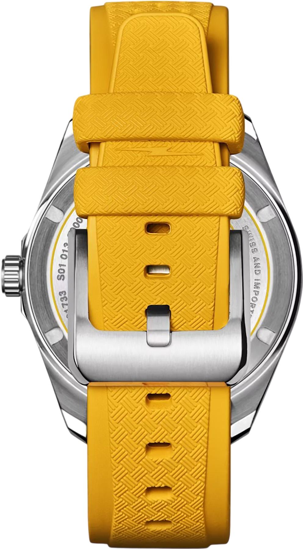 Product gallery image number 2 for product Duck 3HD 40mm Canary Rubber Strap Watch - Unisex