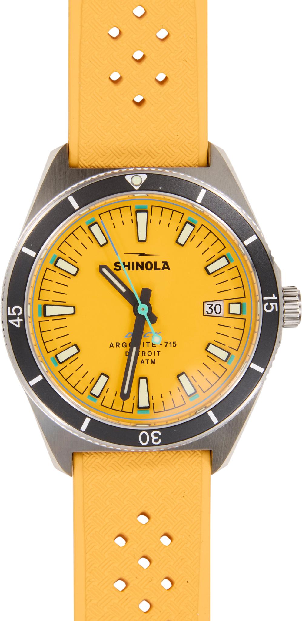 Product image for Duck 3HD 40mm Canary Rubber Strap Watch - Unisex