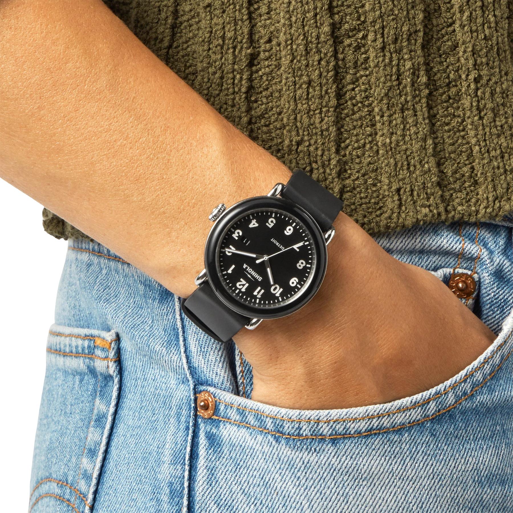 Product gallery image number 6 for product Detrola Rubber Strap Watch 41mm