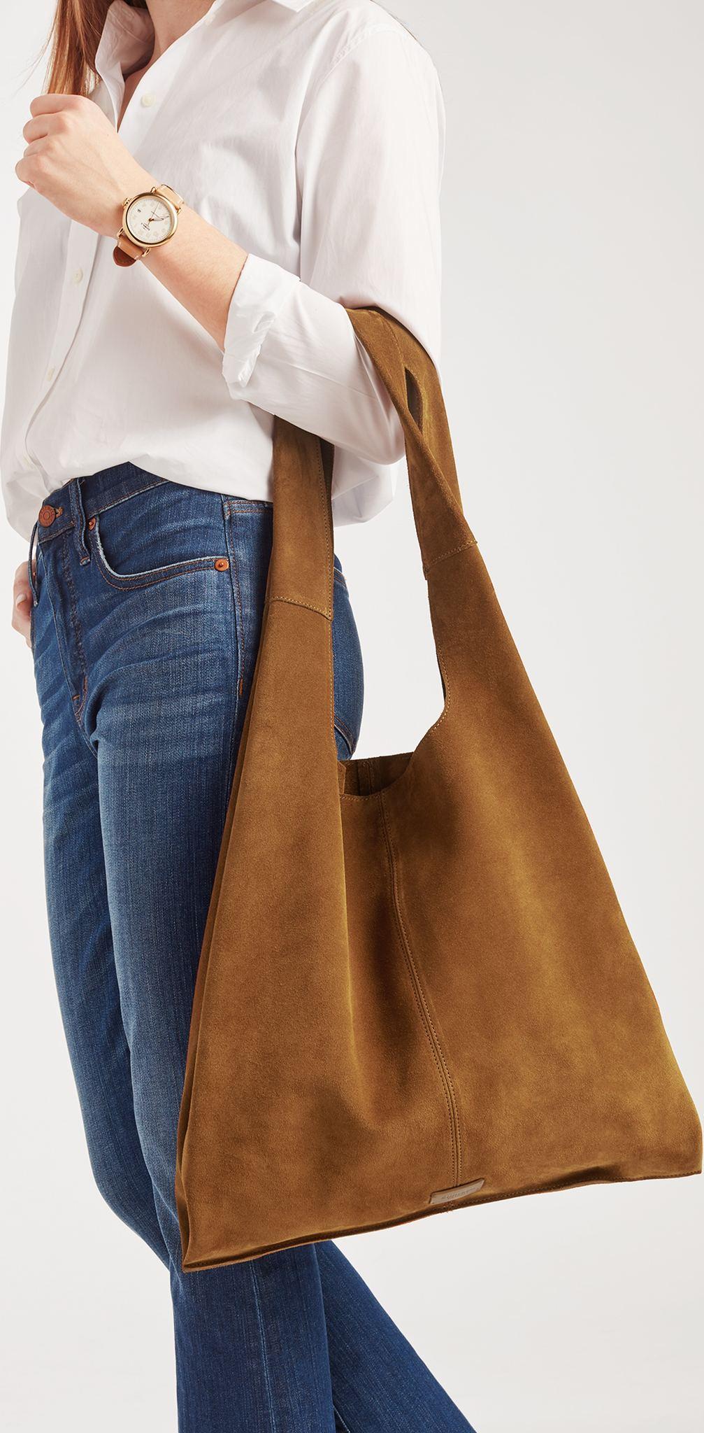 Product gallery image number 4 for product Market Tote Suede Bag - Women's