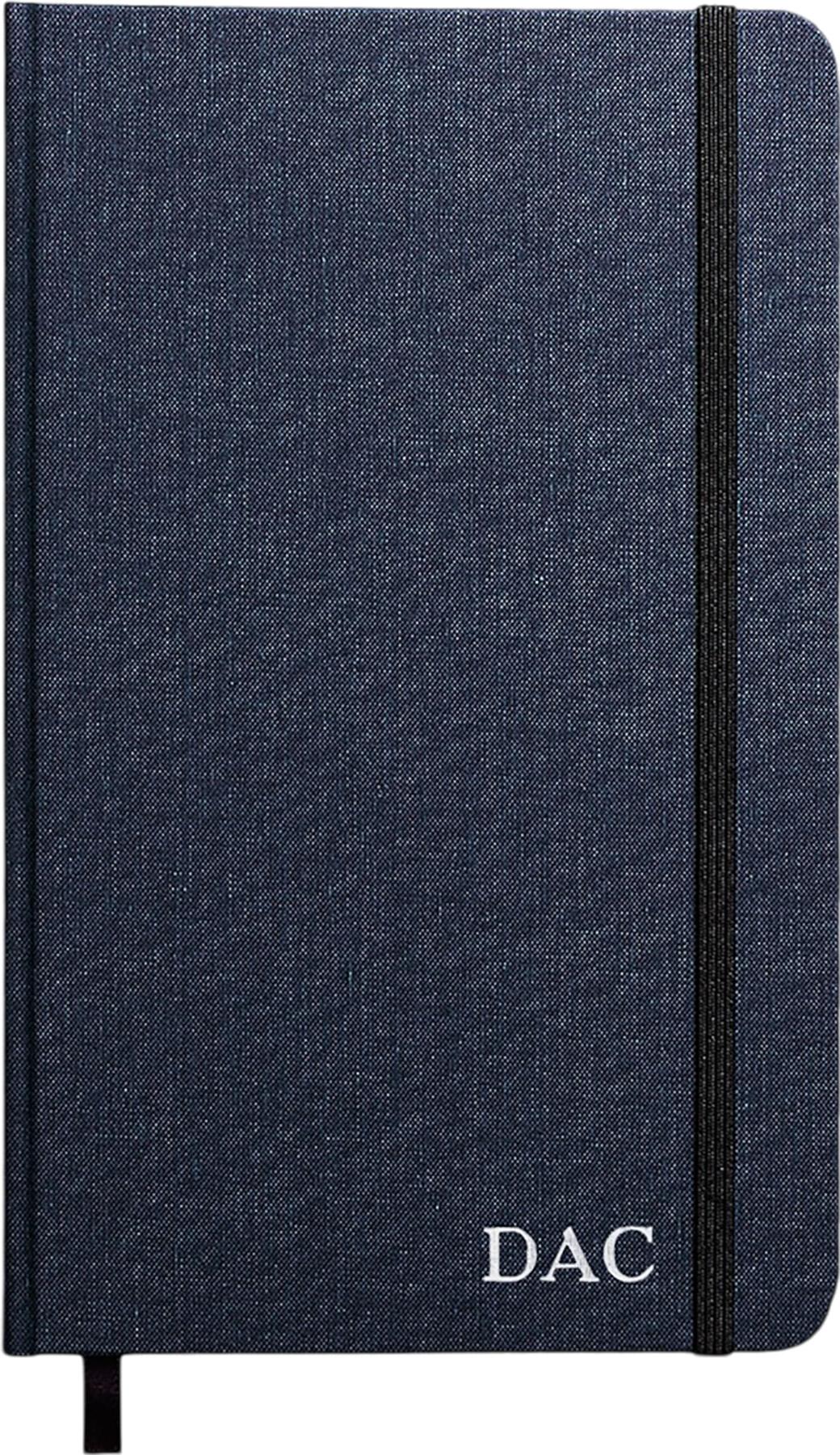 Product gallery image number 3 for product Cahier ligné à couverture rigide en lin - Moyen