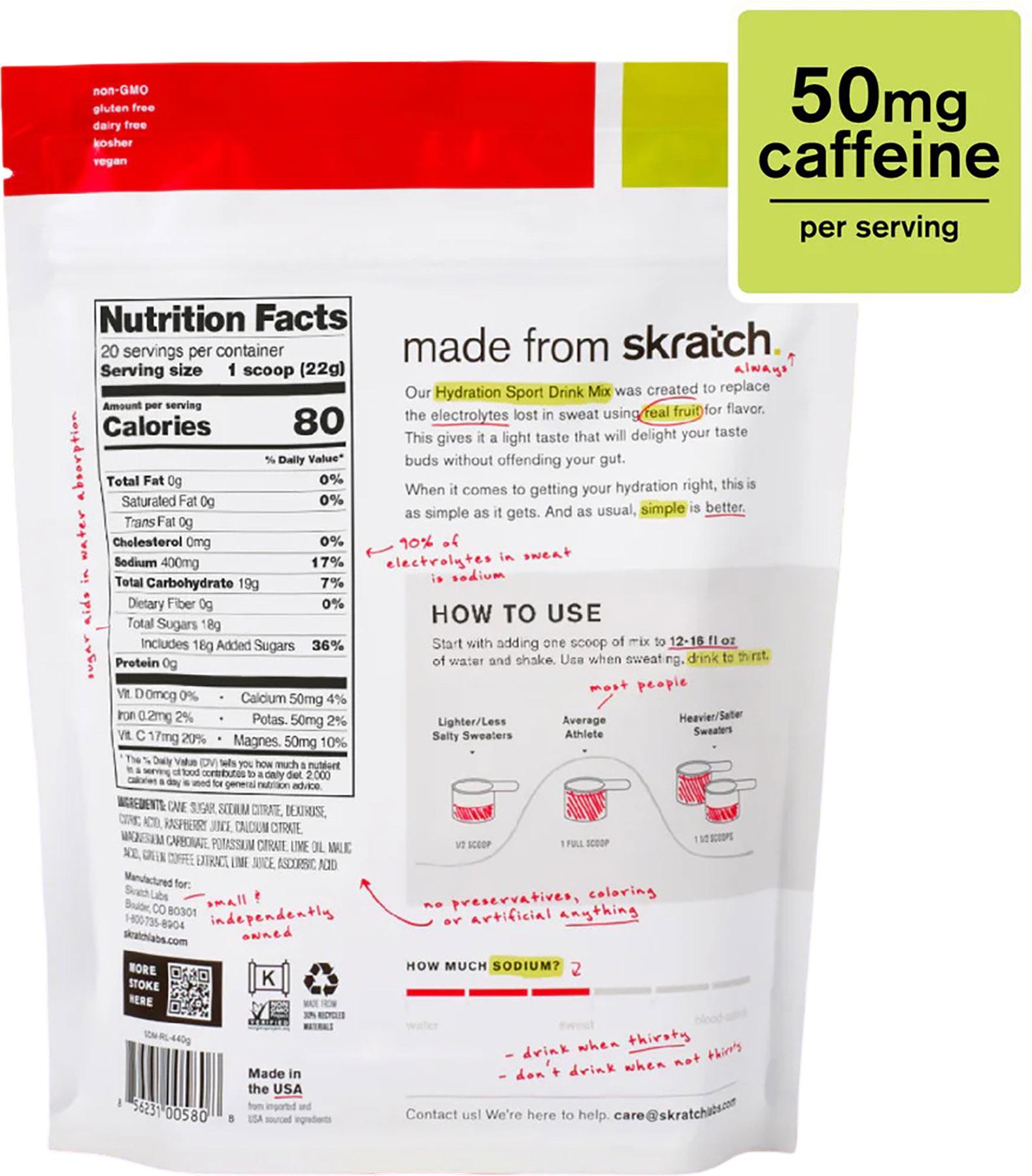 Product gallery image number 2 for product Caffeinated Hydration Sport Drink Mix 440g