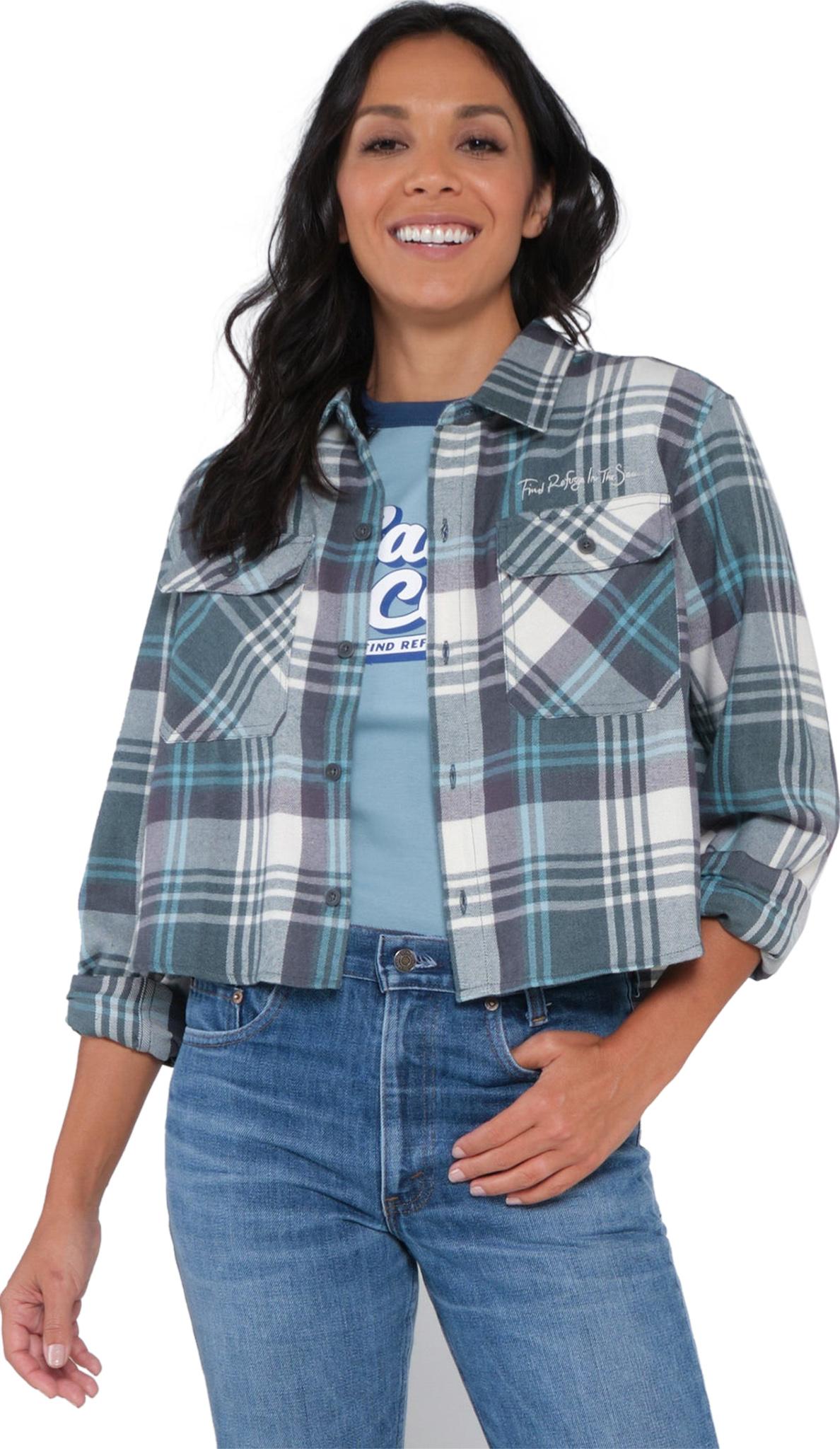 Product gallery image number 4 for product Golden Age Crop Flannel Shirt - Women's