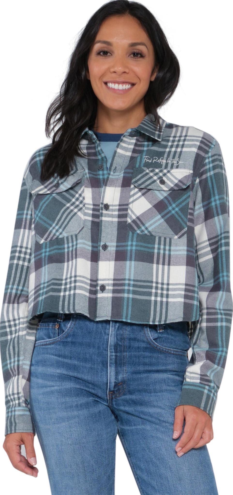 Product gallery image number 1 for product Golden Age Crop Flannel Shirt - Women's