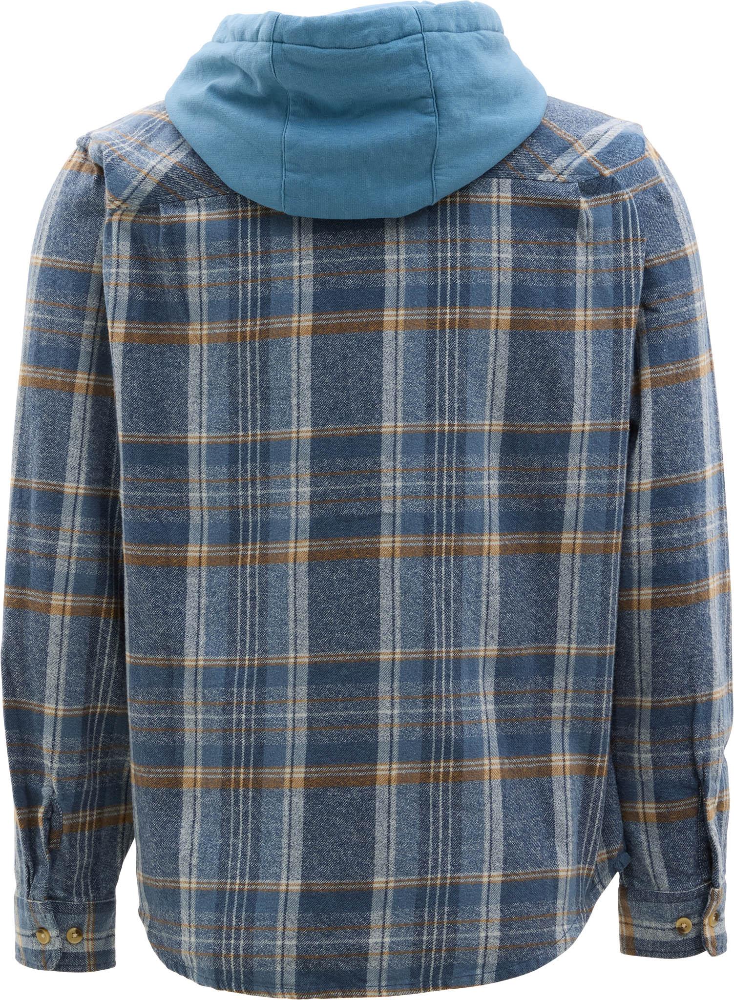 Product gallery image number 3 for product Chemise en flanelle à capuchon Whitewash - Homme