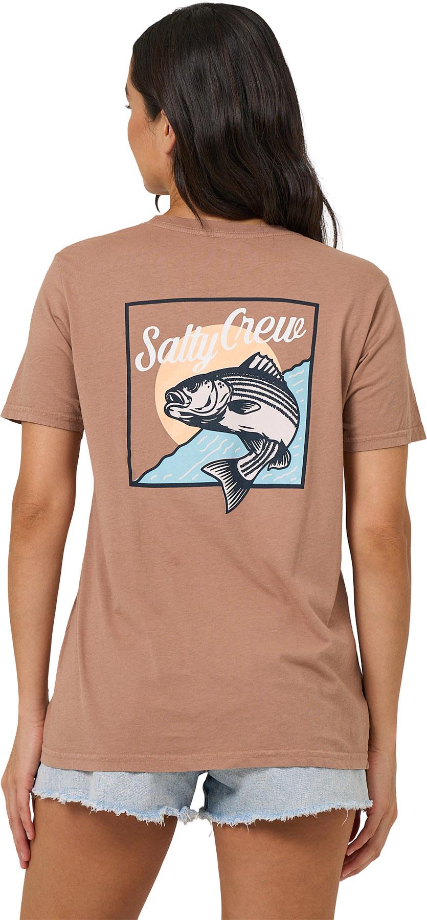 Product gallery image number 2 for product Fish Stamp Boyfriend Short Sleeve T-Shirt - Women's