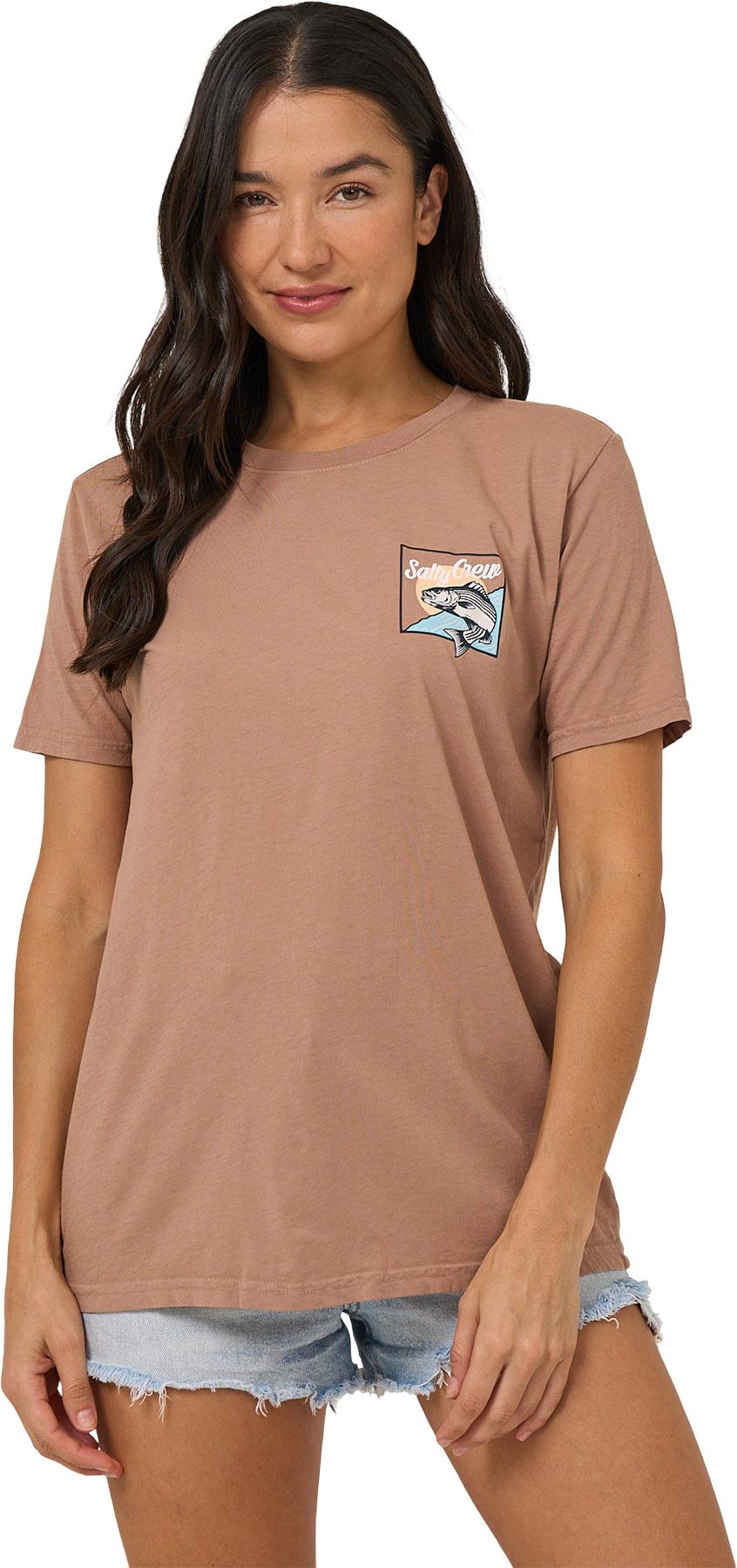 Product image for Fish Stamp Boyfriend Short Sleeve T-Shirt - Women's