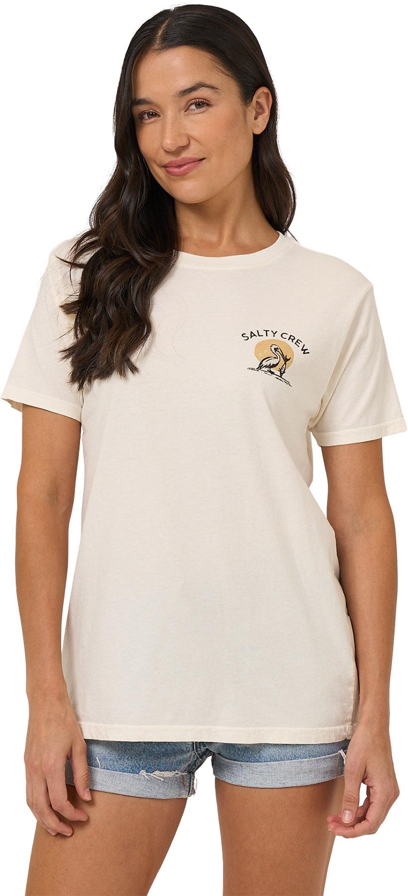 Image de produit pour T-shirt à manches courtes de coupe garçonne Beach Hut - Femme