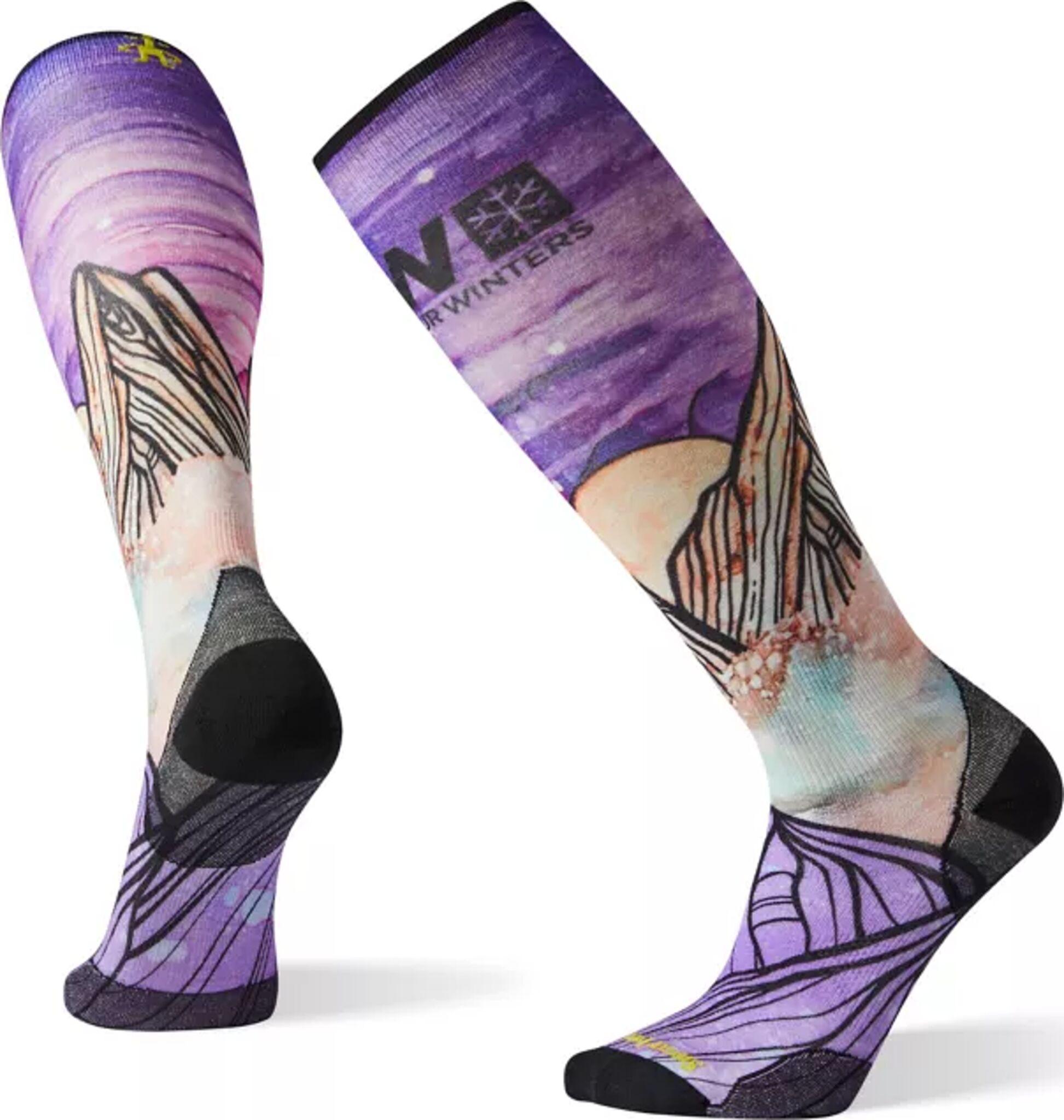 Product gallery image number 1 for product PhD® Ski Ultra Light POW Print Socks - Men's