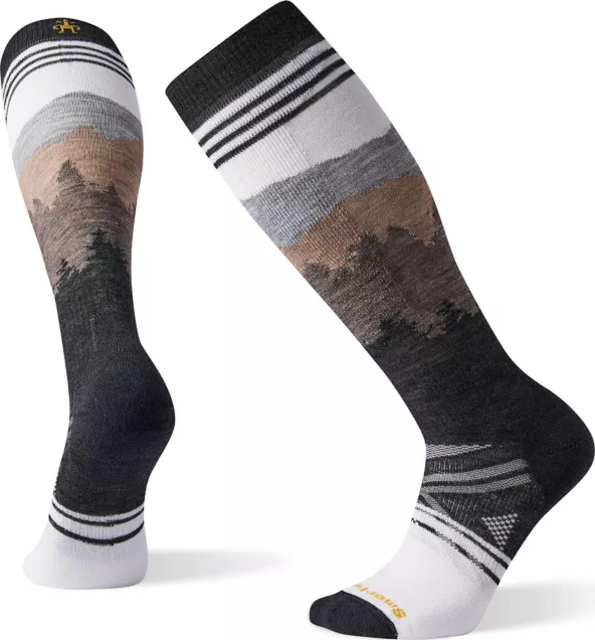 Product gallery image number 1 for product PhD® Ski Medium Alpenglow Pattern Socks - Unisex