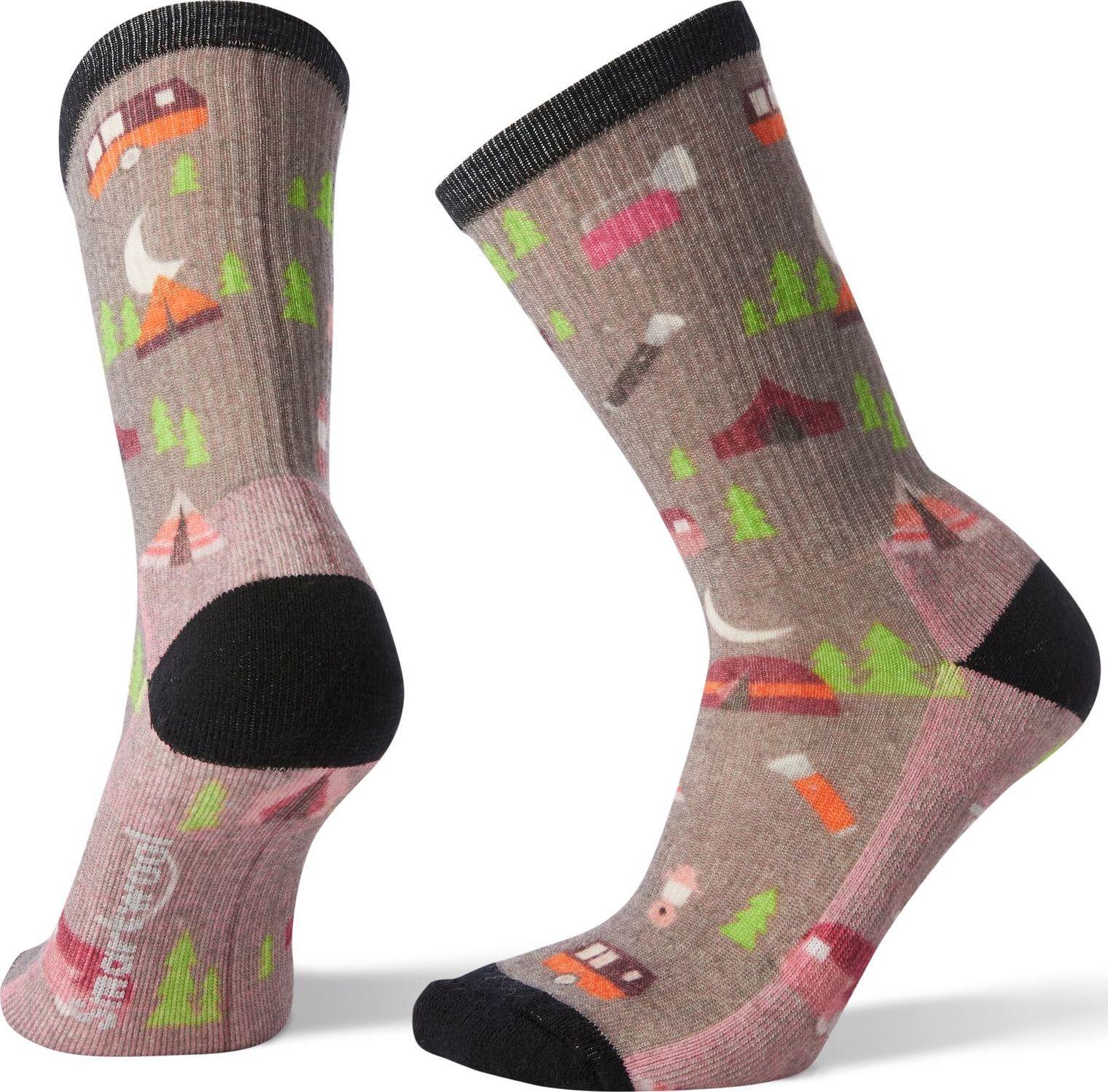 Product gallery image number 1 for product Hike Light Summer Nights Print Crew Socks - Women's