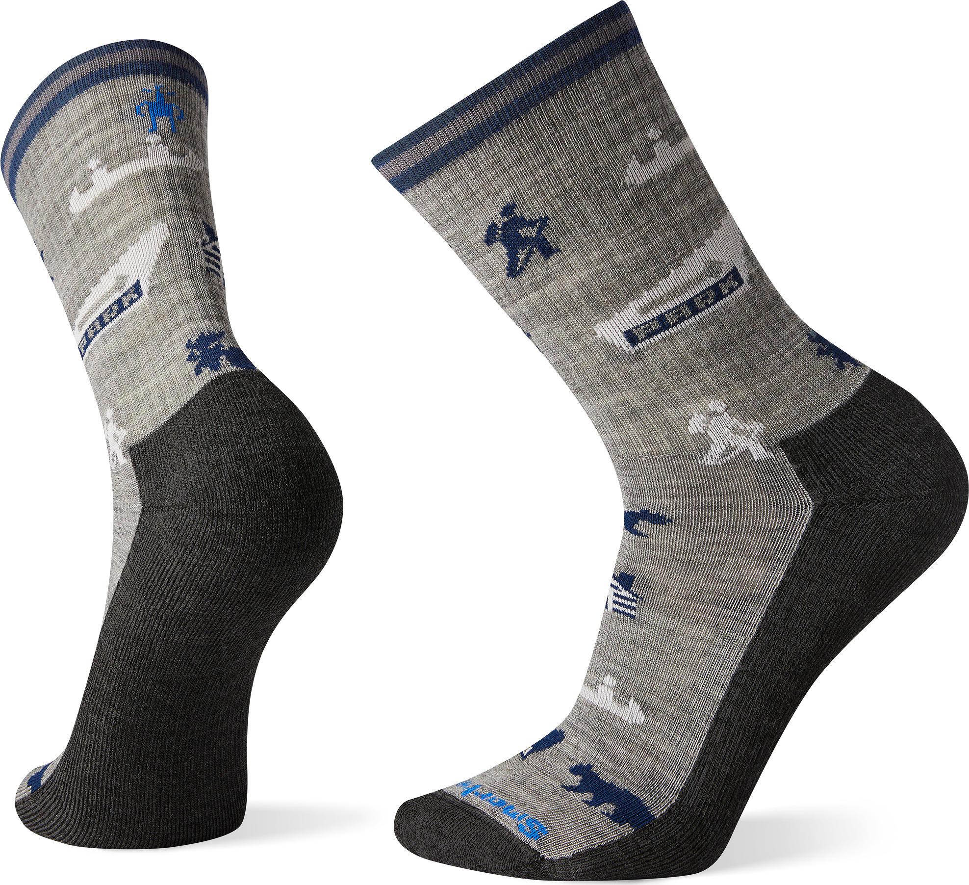 Product gallery image number 1 for product Hike Light Park Explorer Pattern Crew Socks - Men's
