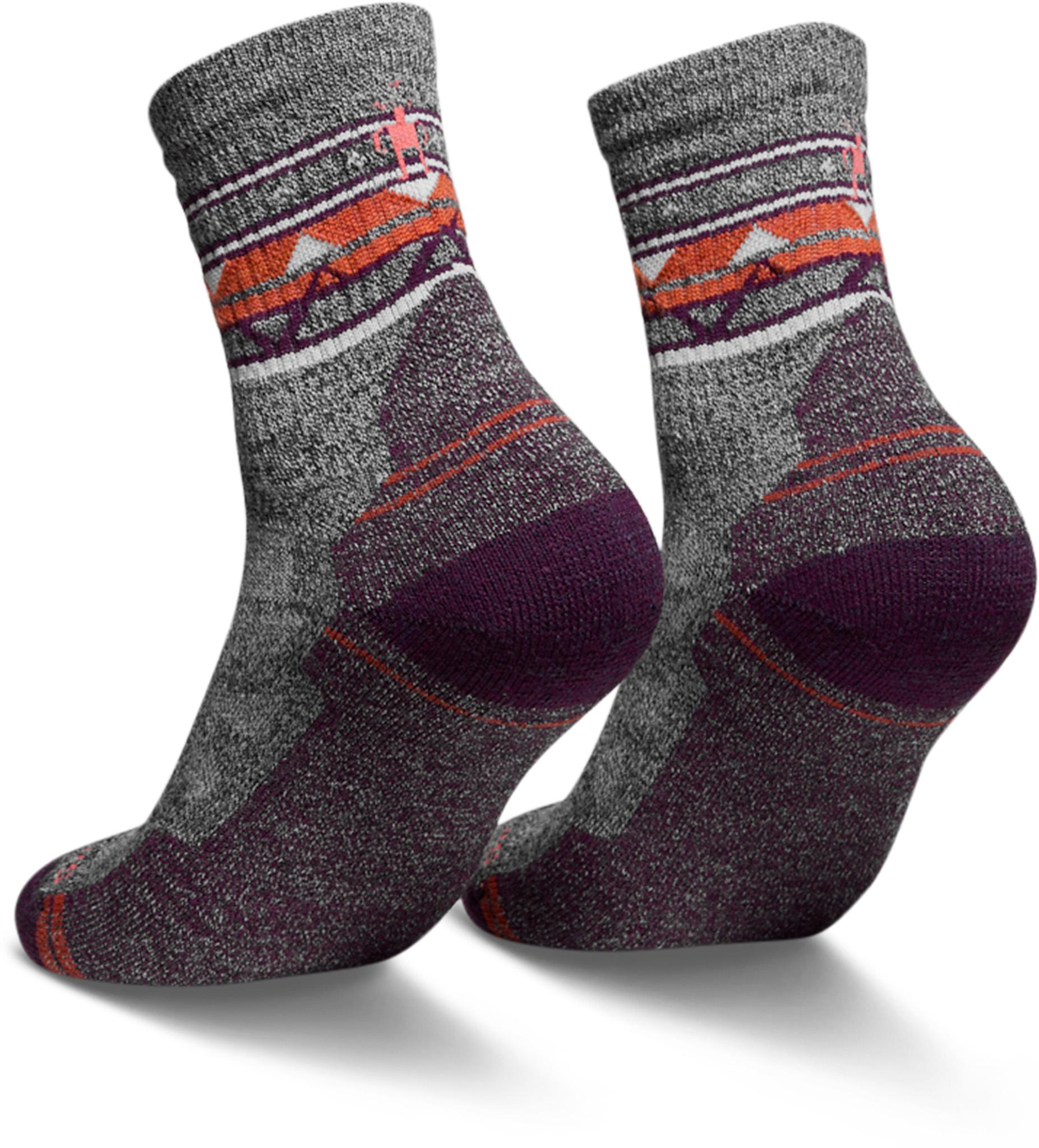 Product gallery image number 2 for product Hike Light Cushion Ethno Graphic Mid Crew Socks - Women's