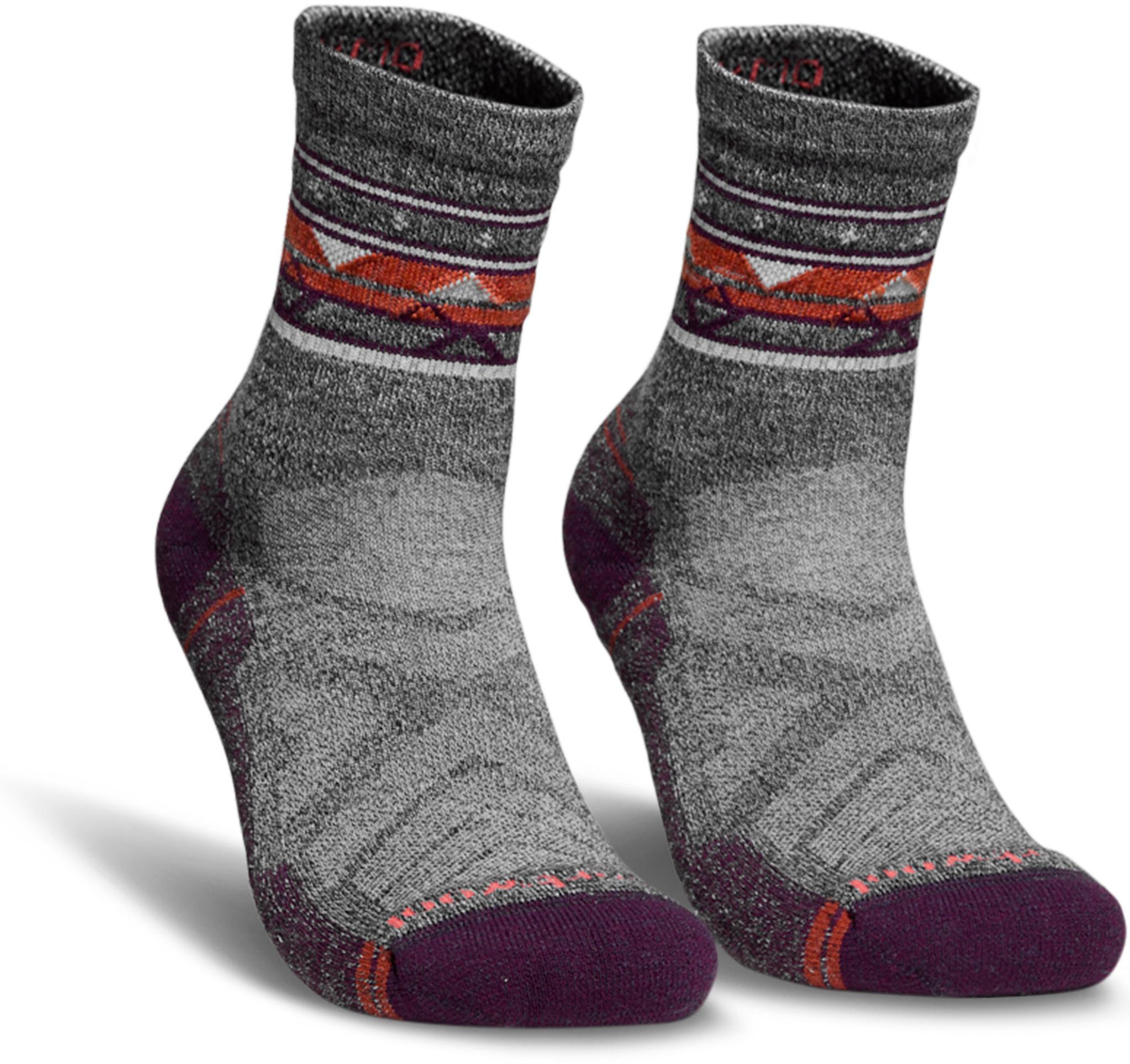 Product gallery image number 1 for product Hike Light Cushion Ethno Graphic Mid Crew Socks - Women's