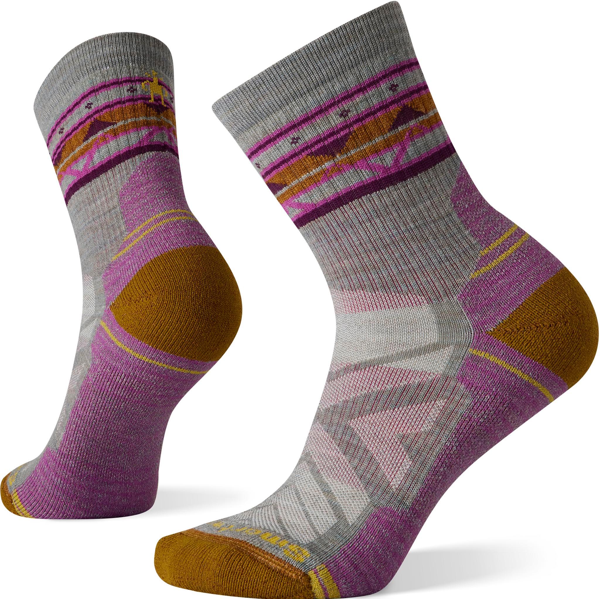 Product gallery image number 1 for product Hike Light Cushion Ethno Graphic Mid Crew Socks - Women's