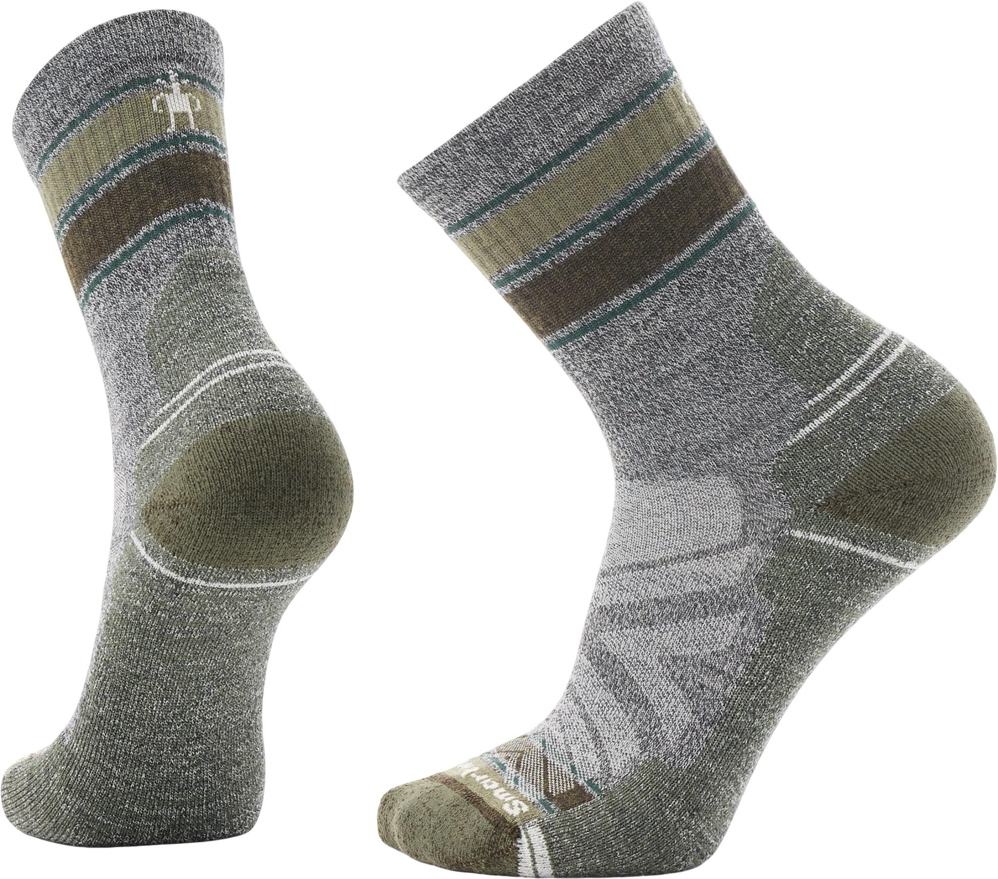 Image de produit pour Chaussettes mi-mollet à rayures coussin Hike Light - Unisexe