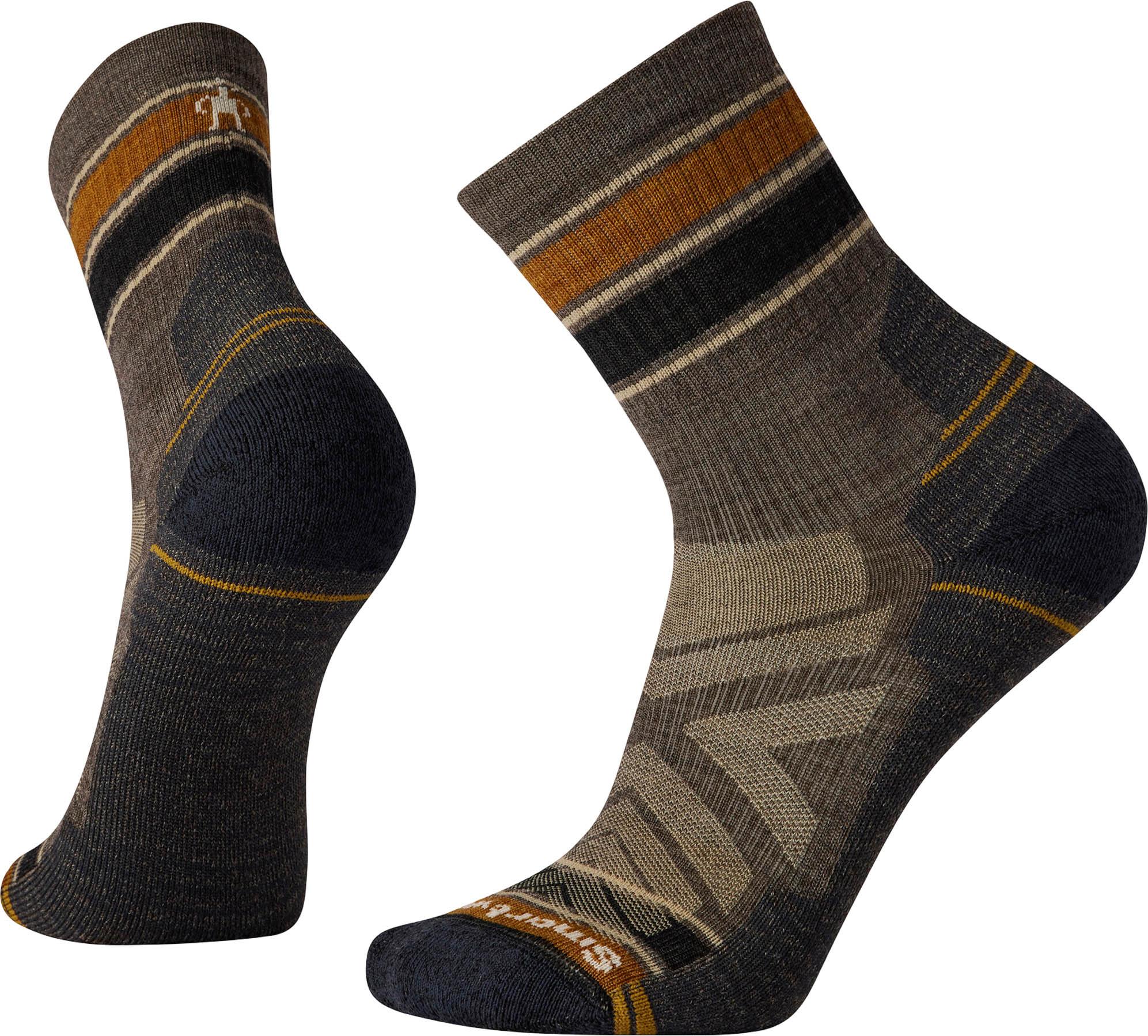 Image de produit pour Chaussettes mi-mollet à rayures coussin Hike Light - Unisexe