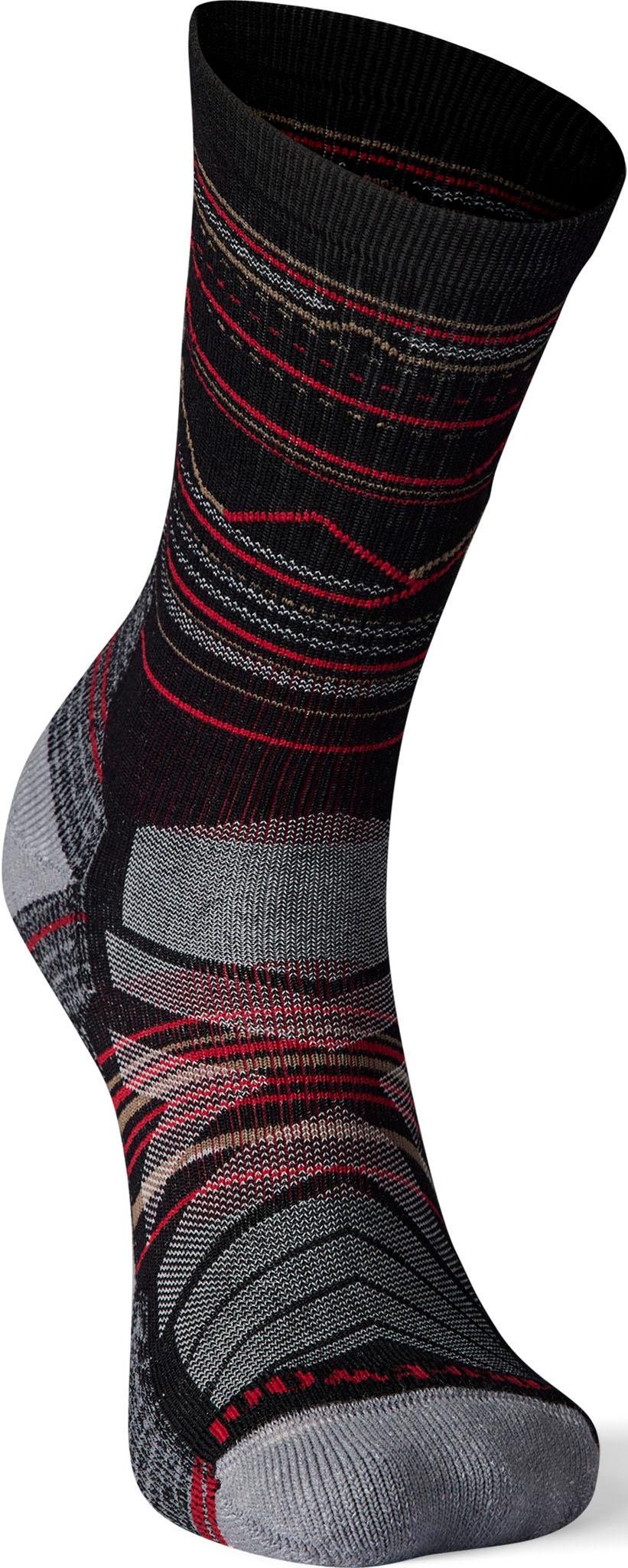 Product gallery image number 2 for product Performance Hike Light Cushion Mountain Range Pattern Crew Socks - Unisex
