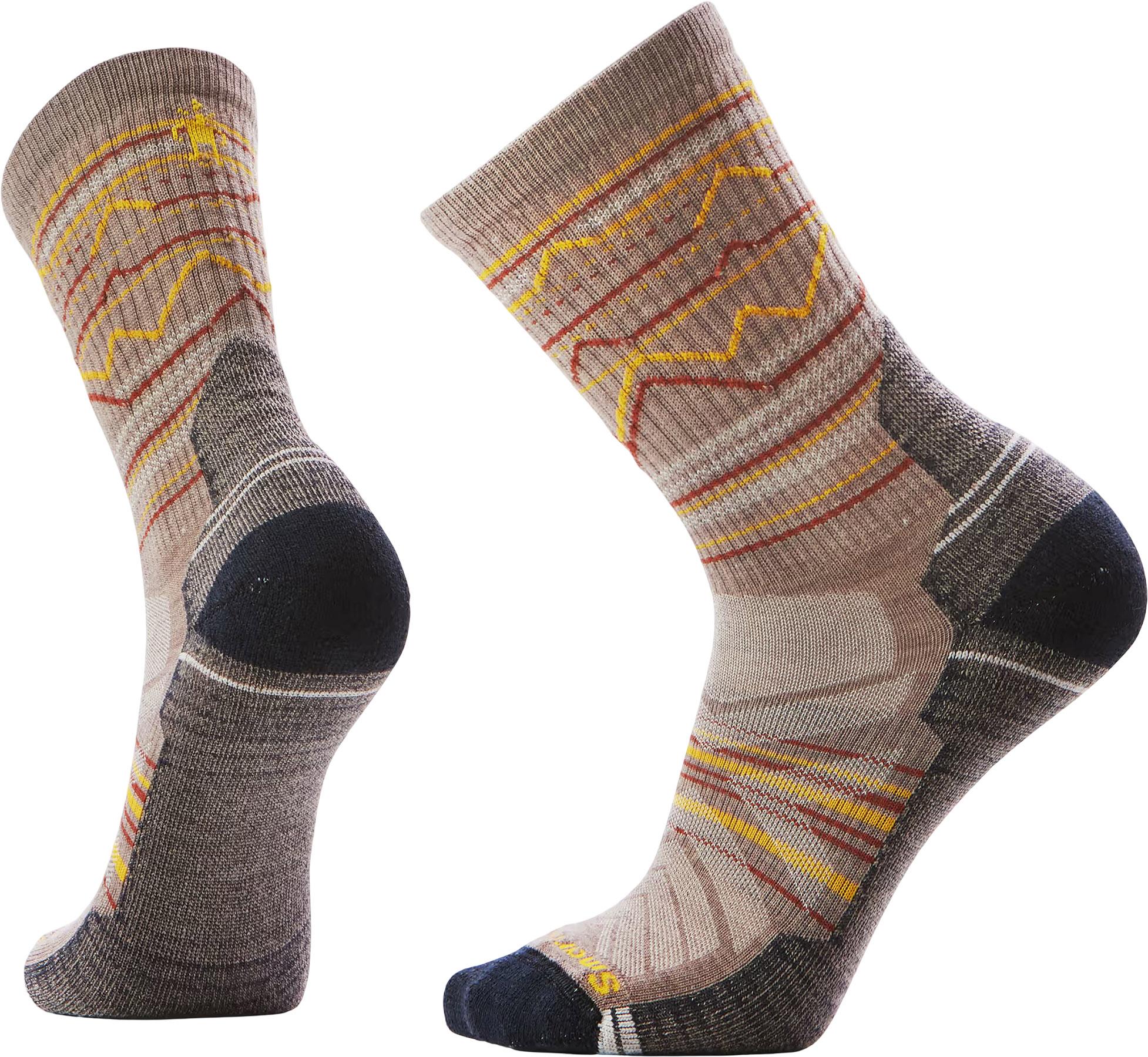 Product image for Performance Hike Light Cushion Mountain Range Pattern Crew Socks - Unisex