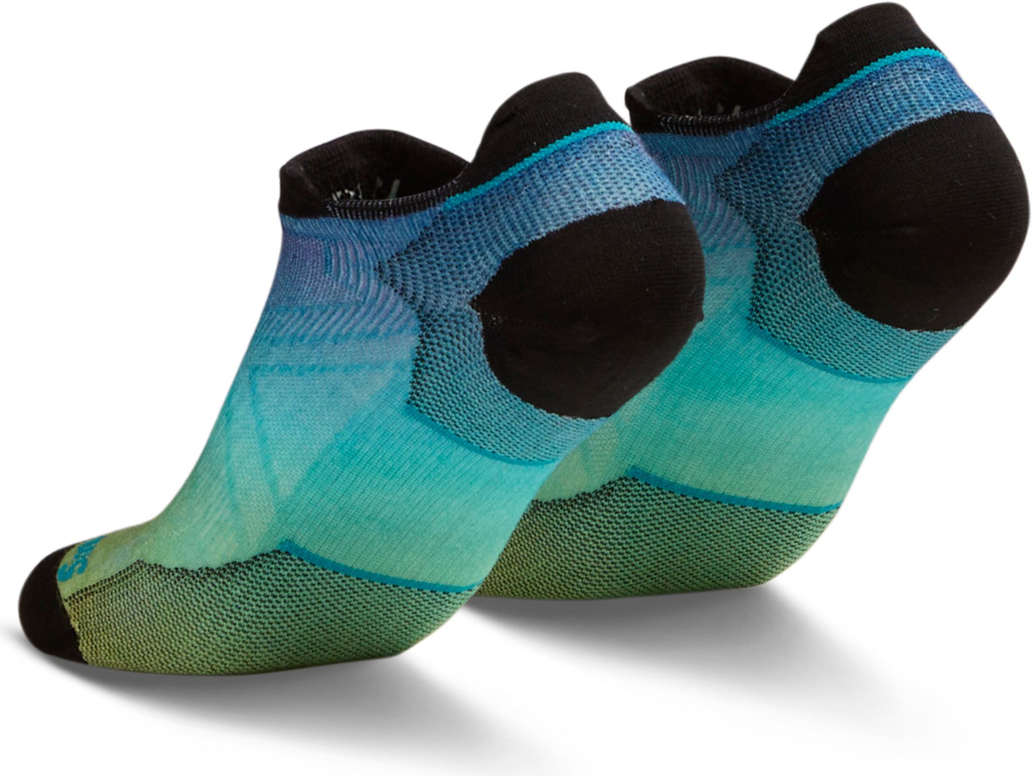 Product gallery image number 2 for product Run Zero Cushion Ombre Print Low Ankle Socks - Women's