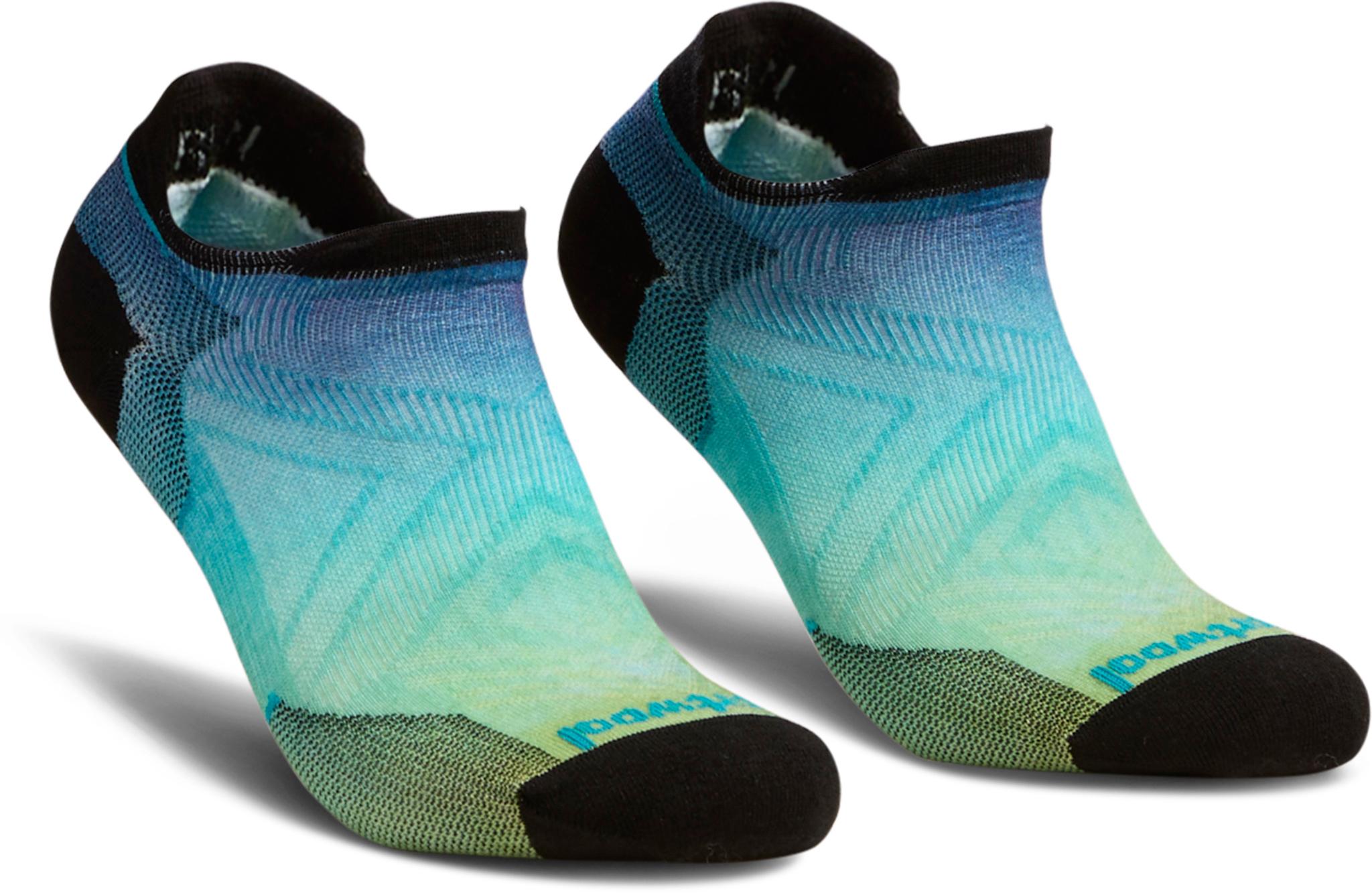 Product gallery image number 1 for product Run Zero Cushion Ombre Print Low Ankle Socks - Women's