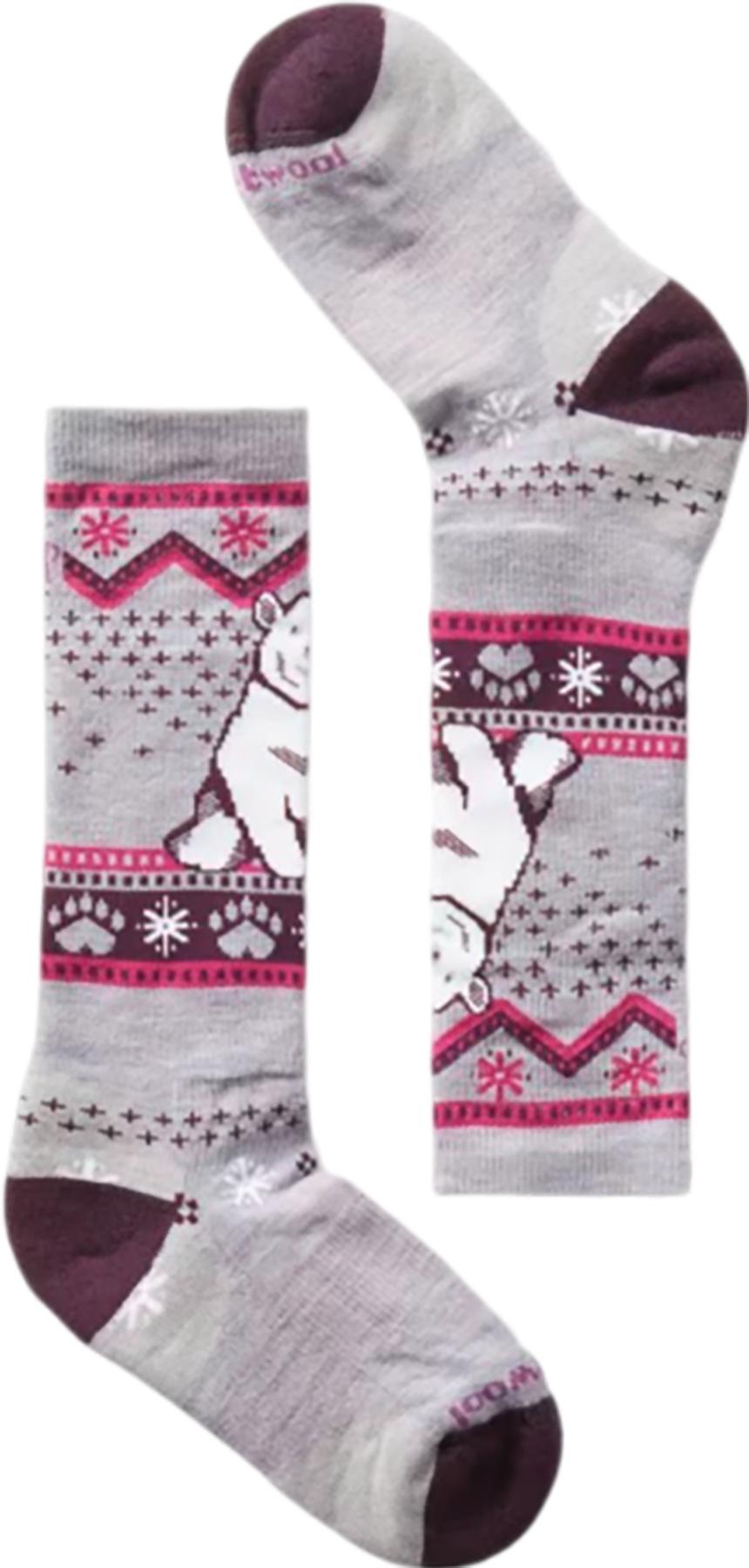 Image de produit pour Chaussettes d’hiver sous genou à matelassage intégral et motif d'ours polaire OTC - Enfant