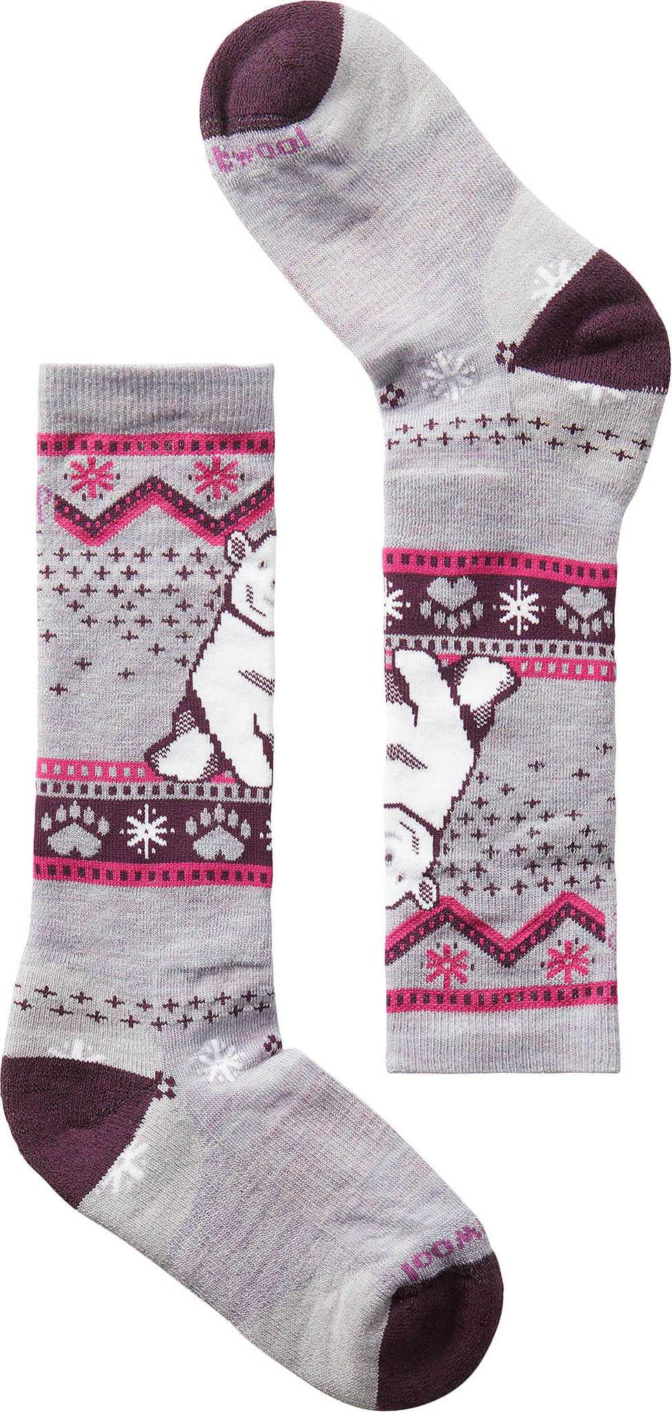 Product image for Wintersport Full Cushion Polar Bear Pattern OTC Socks - Kid's