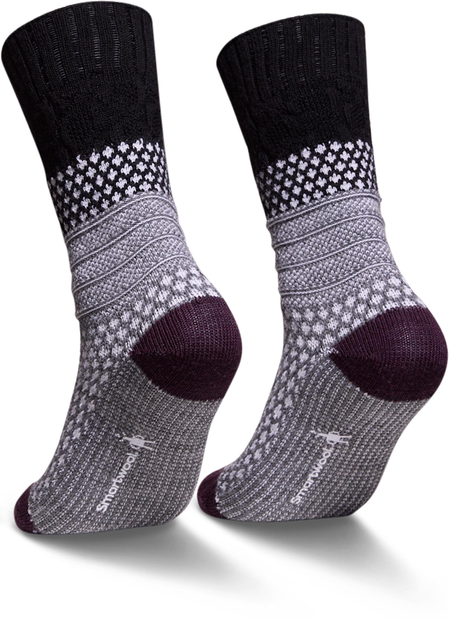 Product gallery image number 2 for product Everyday Popcorn Cable Crew Socks - Unisex