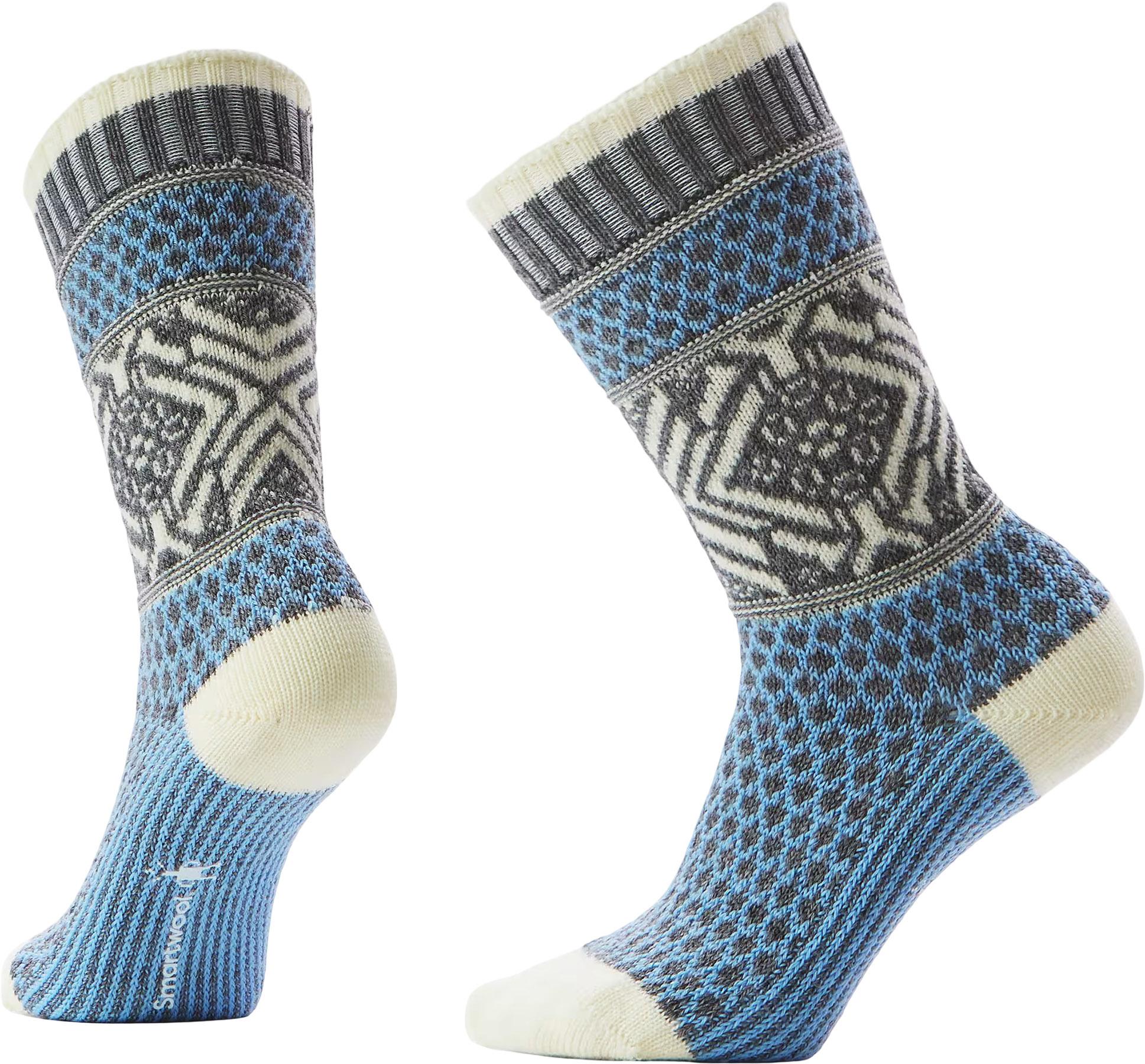Product image for Everyday Popcorn Snowflake Pattern Crew Socks - Unisex