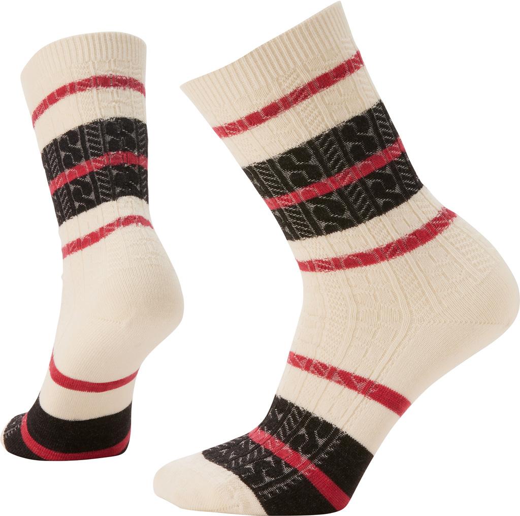Product gallery image number 1 for product Everyday Striped Cable Crew Socks - Unisex