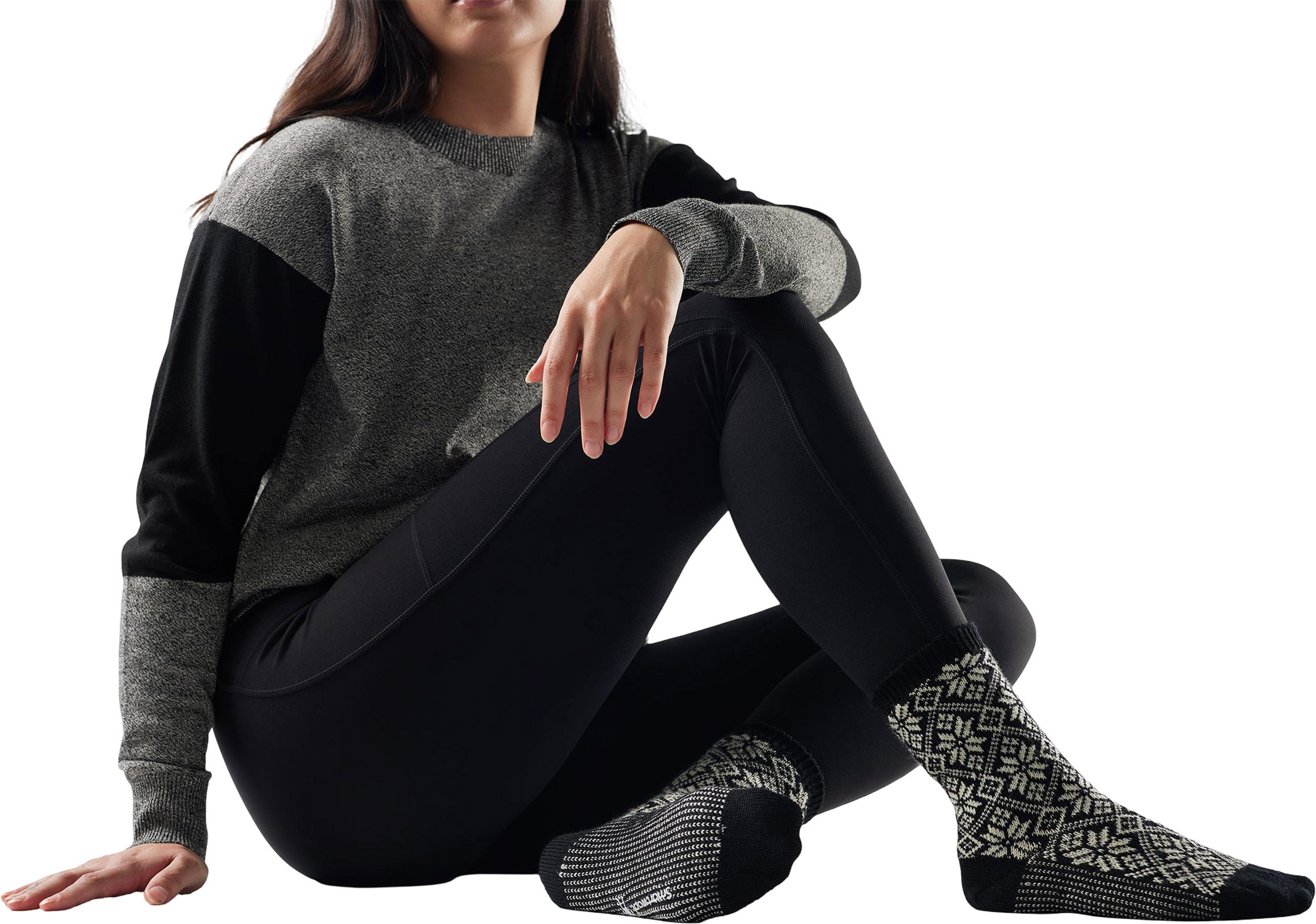 Product gallery image number 2 for product Everyday Traditional Snowflake Crew Socks - Women's