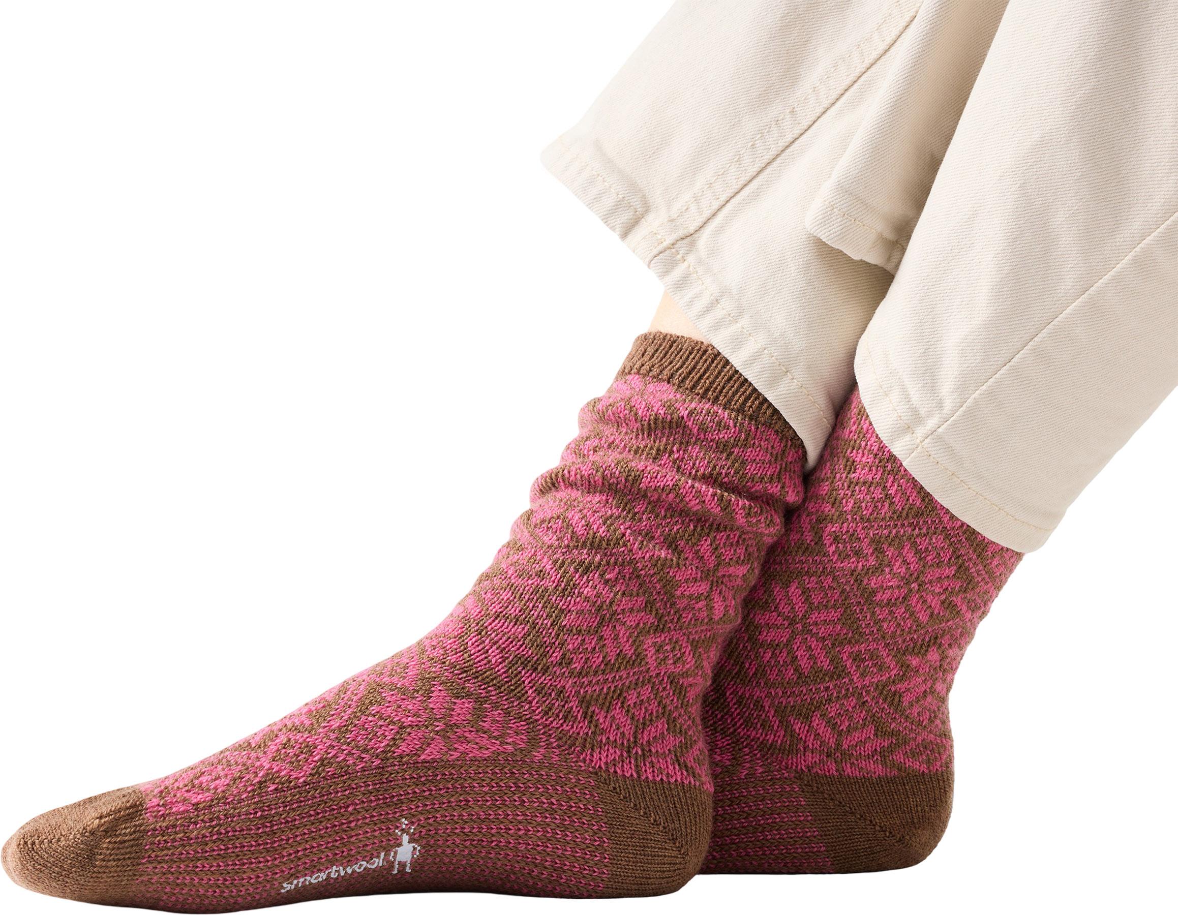Product gallery image number 2 for product Everyday Traditional Snowflake Crew Socks - Women's