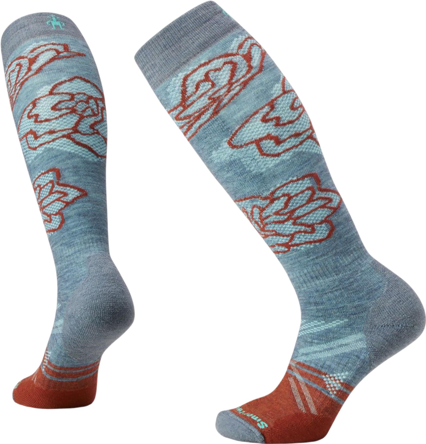 Image de produit pour Chaussettes de ski sous genou à matelassage intégral Pattern - Femme