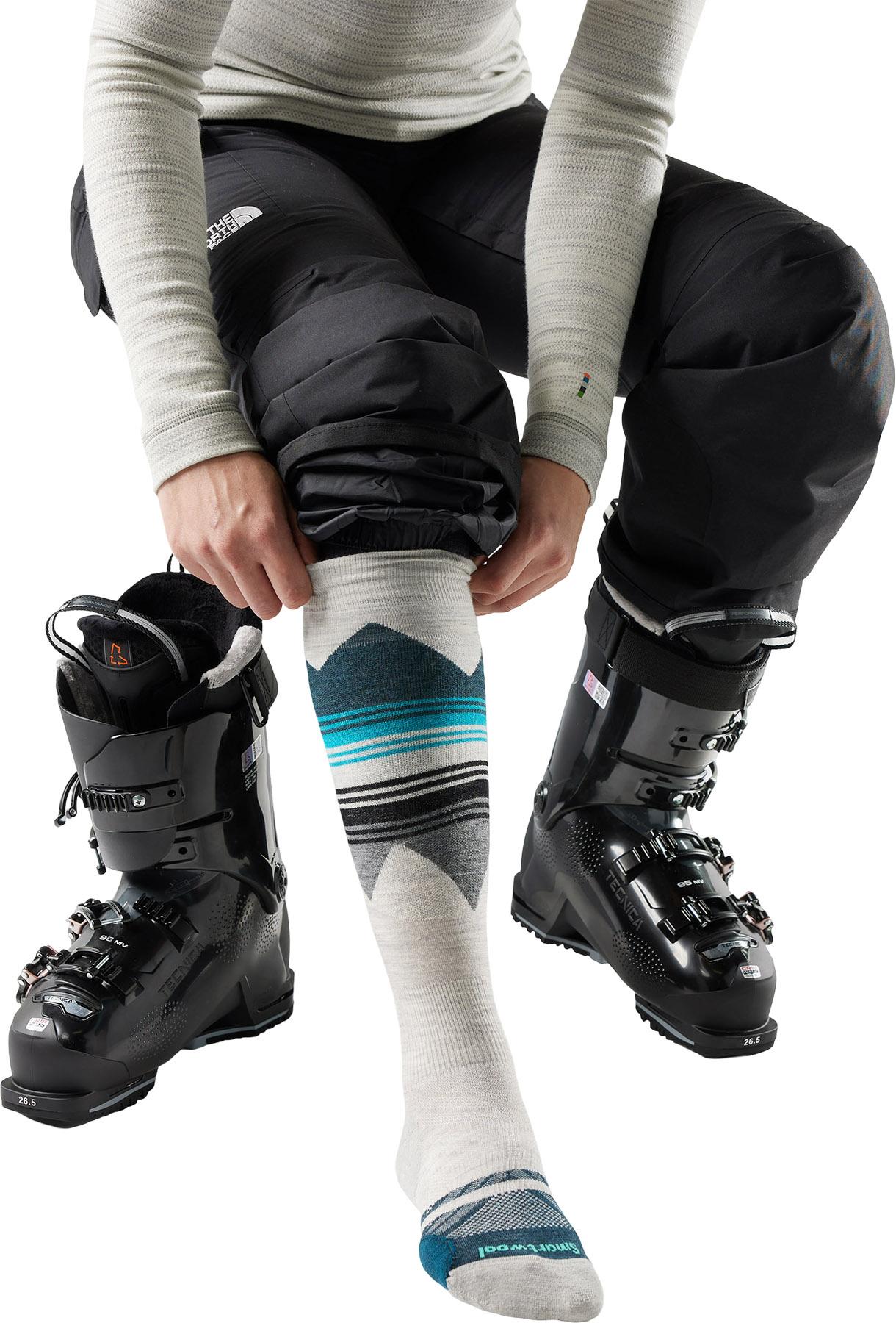 Product gallery image number 2 for product Ski Targeted Cushion Pattern OTC Socks - Women's